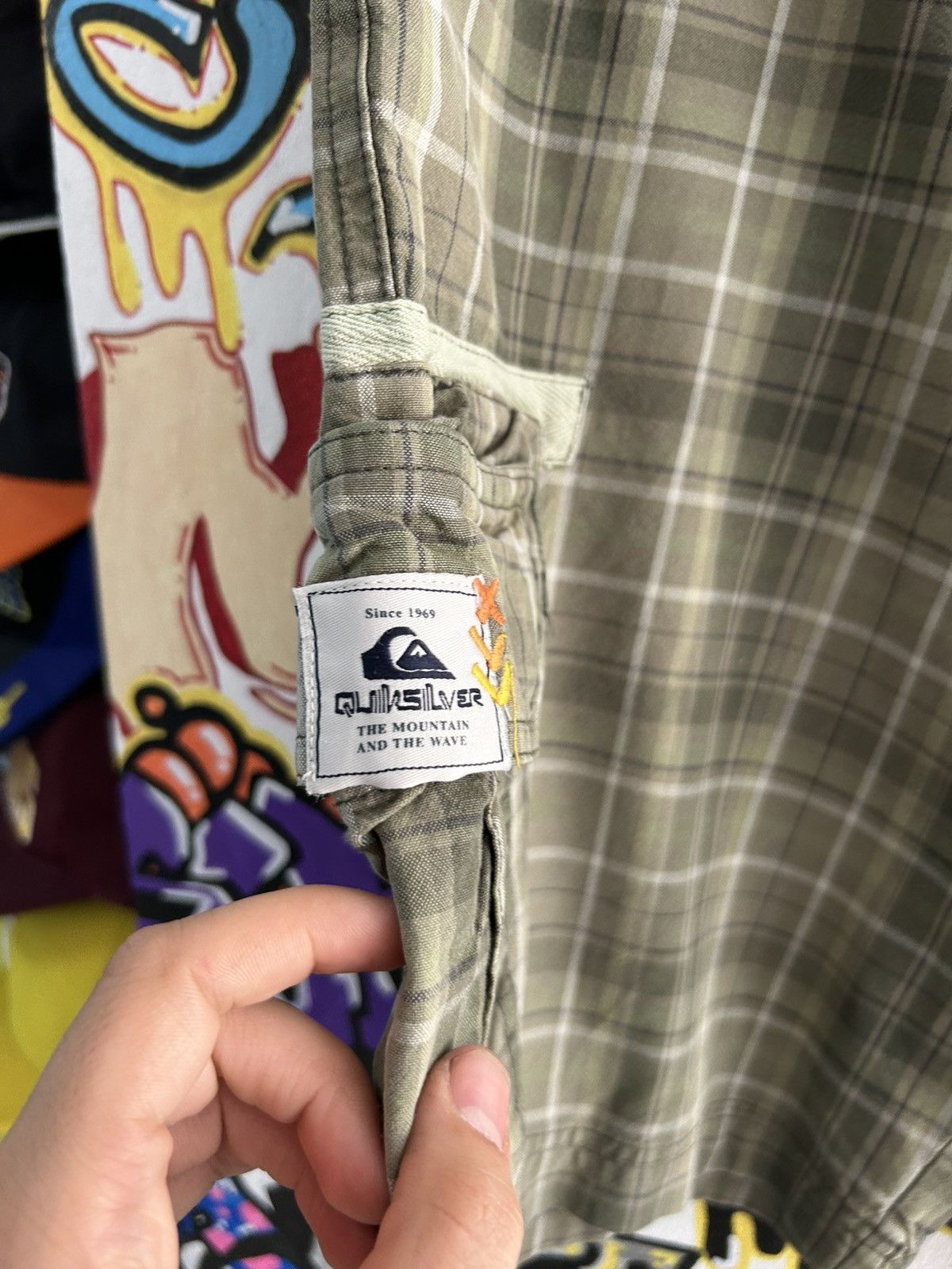 Quiksilver Quicksilver Striped Cargo Shorts Size US 32 / EU 48 - 5 Thumbnail