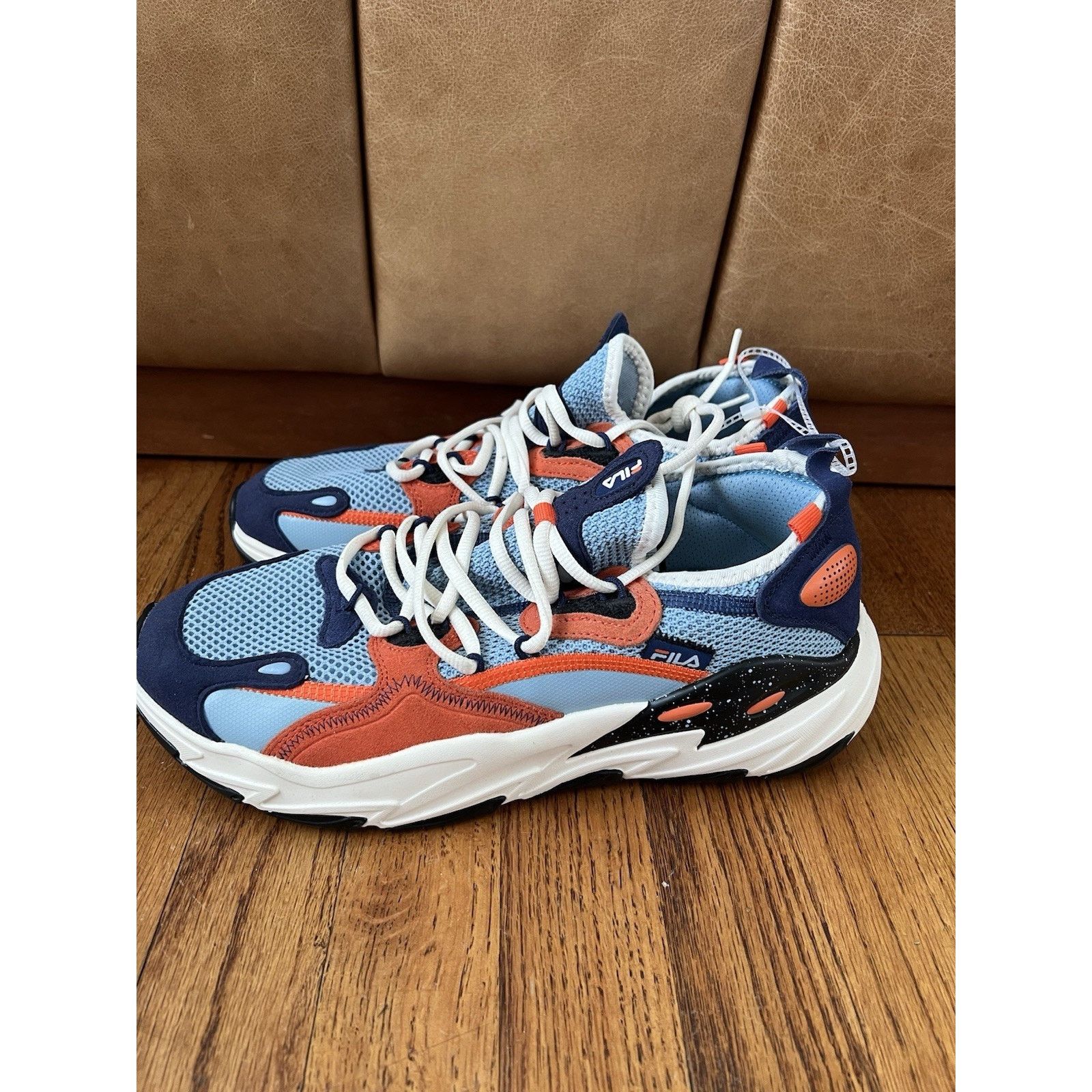 Fila Fila Ray Tracer EVO 2 1RM02033-438 Mens White/Blue /Orange Size US 10 / EU 43 - 1 Thumbnail