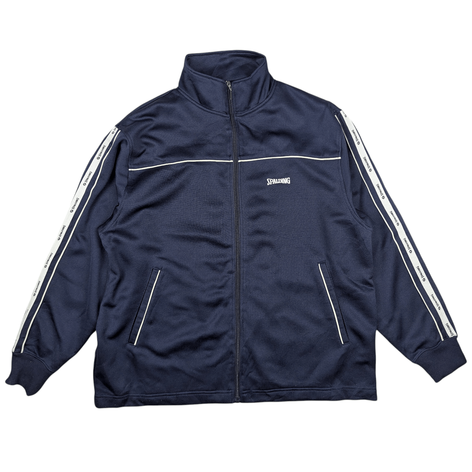 Spalding Vintage 90's SPALDING Sidetape Sportswear Training Jacket Size US M / EU 48-50 / 2 - 3 Thumbnail