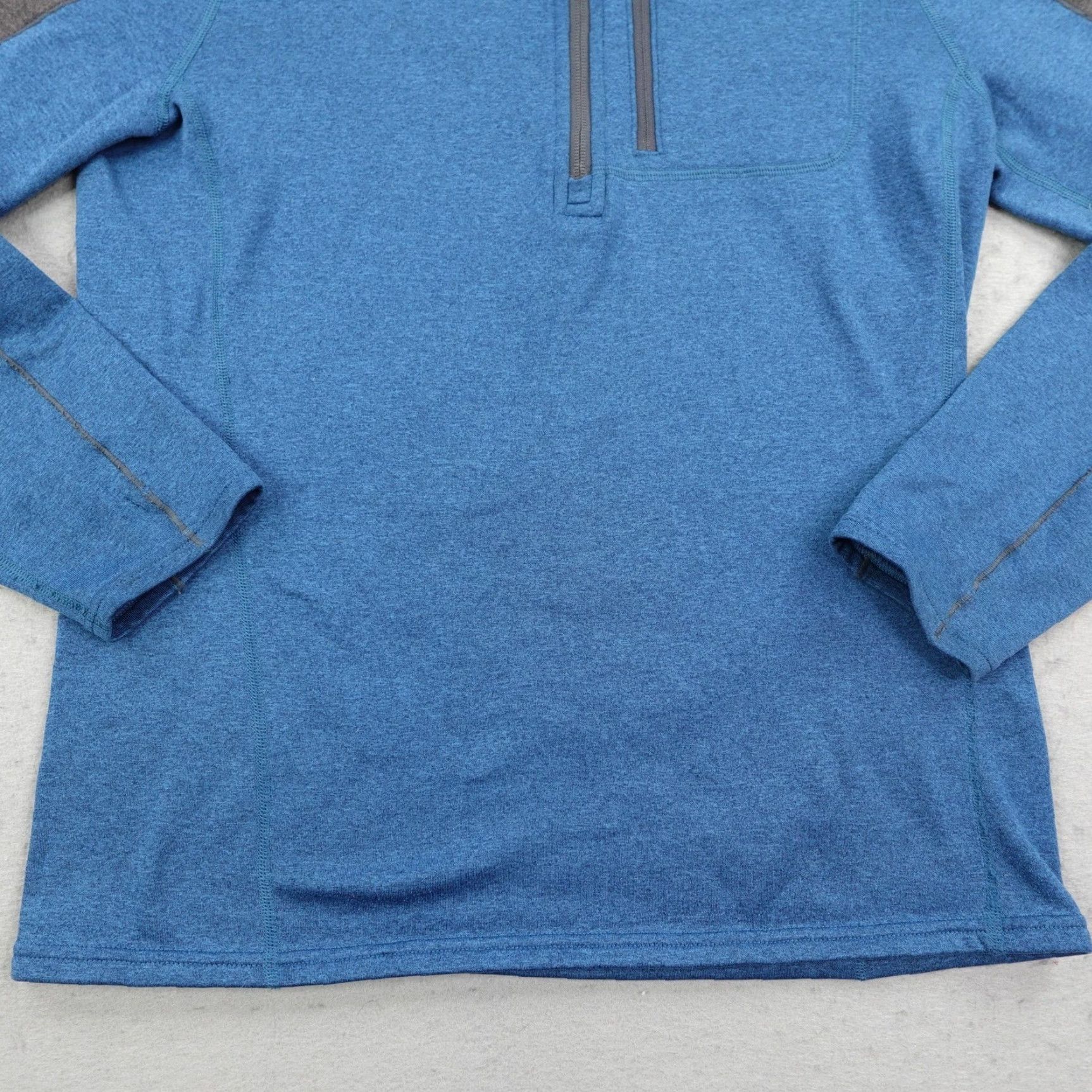 Vintage LL Bean Hoodie Mens Medium Blue Gray 1/2 Zip Fleece Hooded Tech Jacket Sweater Size US M / EU 48-50 / 2 - 4 Thumbnail