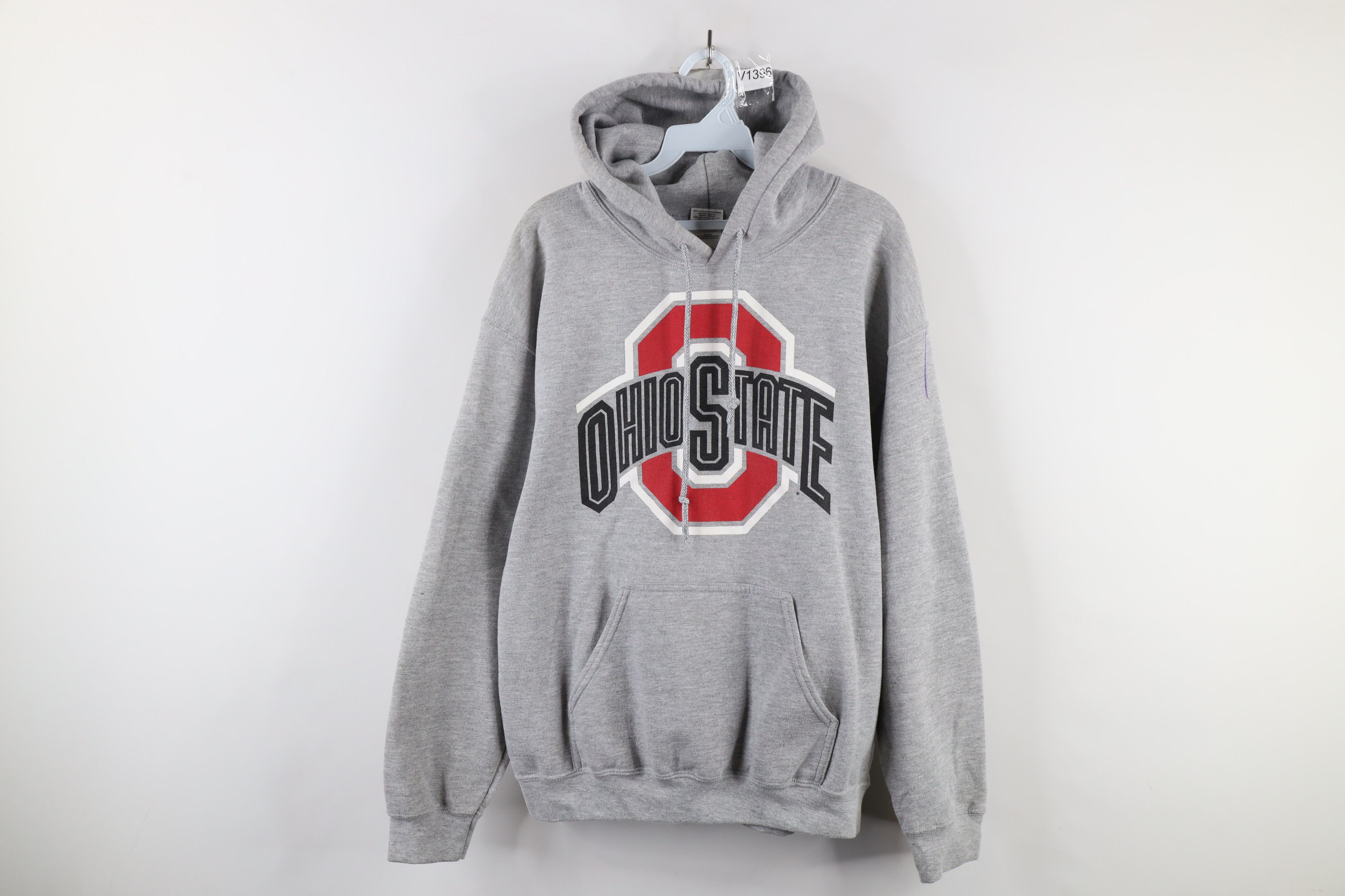 Vintage Vintage 90s Ohio State University Hoodie Sweatshirt Gray Size US M / EU 48-50 / 2 - 1 Thumbnail