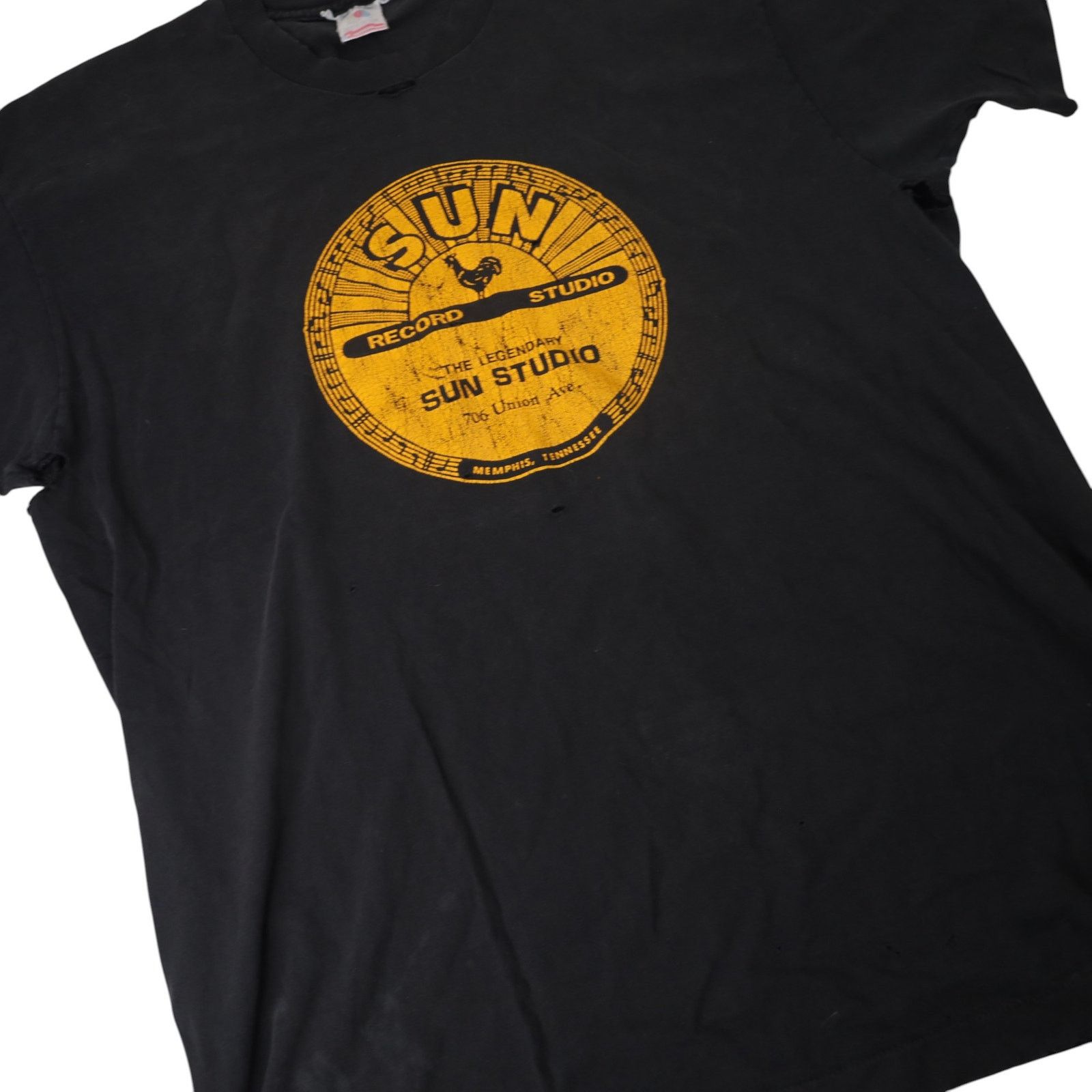 Band Tees × Vintage Vintage Distressed Sun Studio Graphic T Shirt Size US XL / EU 56 / 4 - 3 Thumbnail