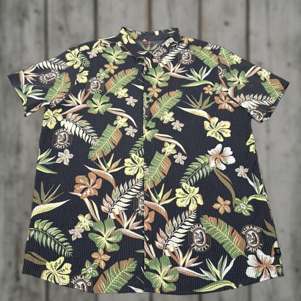 Roark Roark Shirt Mens 2XL Hinano Tahiti Hawaii Floral Button Up Short Sleeve Casual Breathable Quick Dry Lightweight Stretch Size US XXL / EU 58 / 5 - 1 Thumbnail