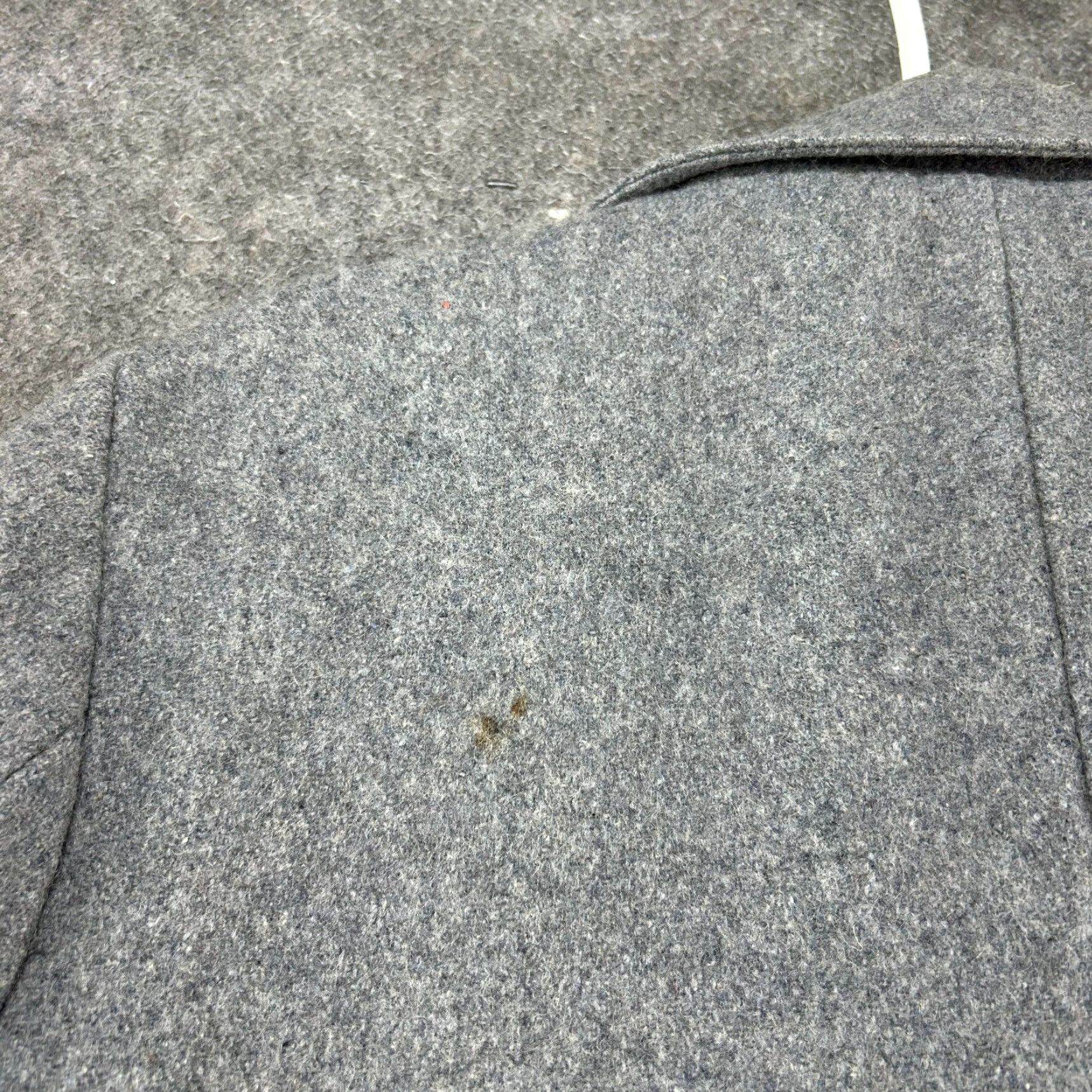 Vintage VINTAGE Casualcraft Coat Mens 42 Gray Overcoat Long Wool Trench Solid Tweed 90s Size US XS / EU 42 / 0 - 4 Thumbnail