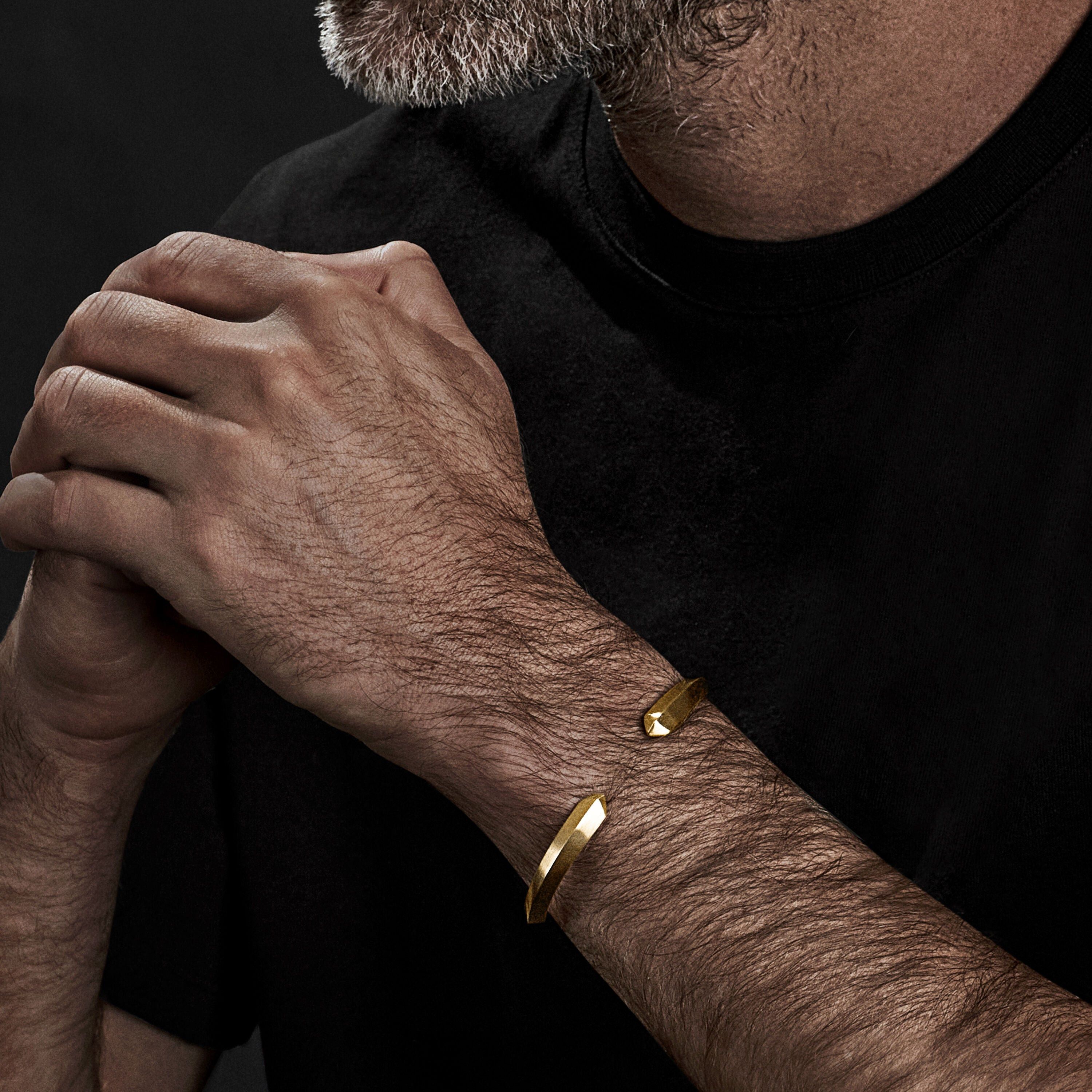 David Yurman o1w1db10325 Size:OS/Cable Edge Cuff Bracelet in Golden Size ONE SIZE - 2 Thumbnail