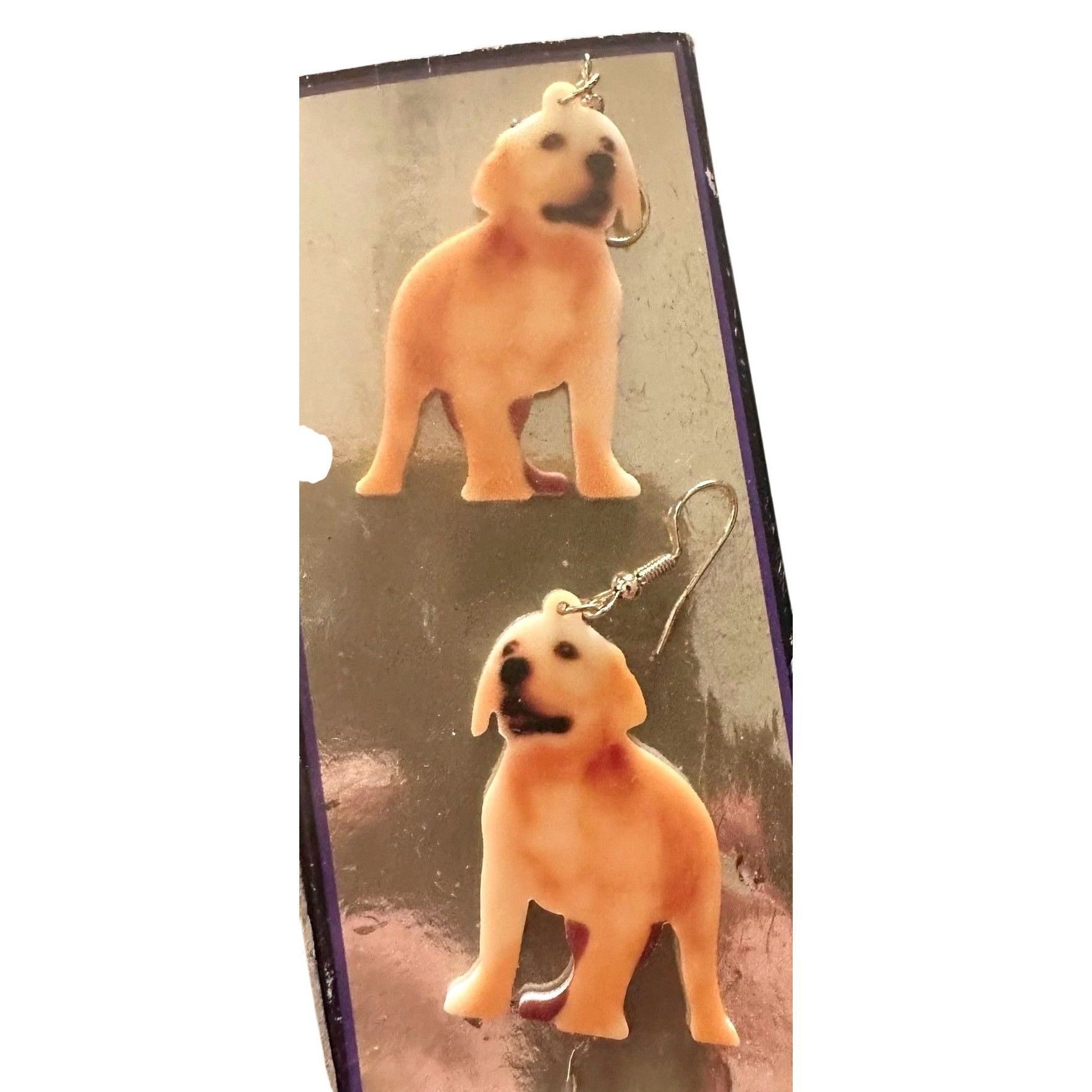 Handmade Golden Retriever Earrings Dangle Hooks Animal Rescue Dogs Ne Size ONE SIZE - 2 Thumbnail