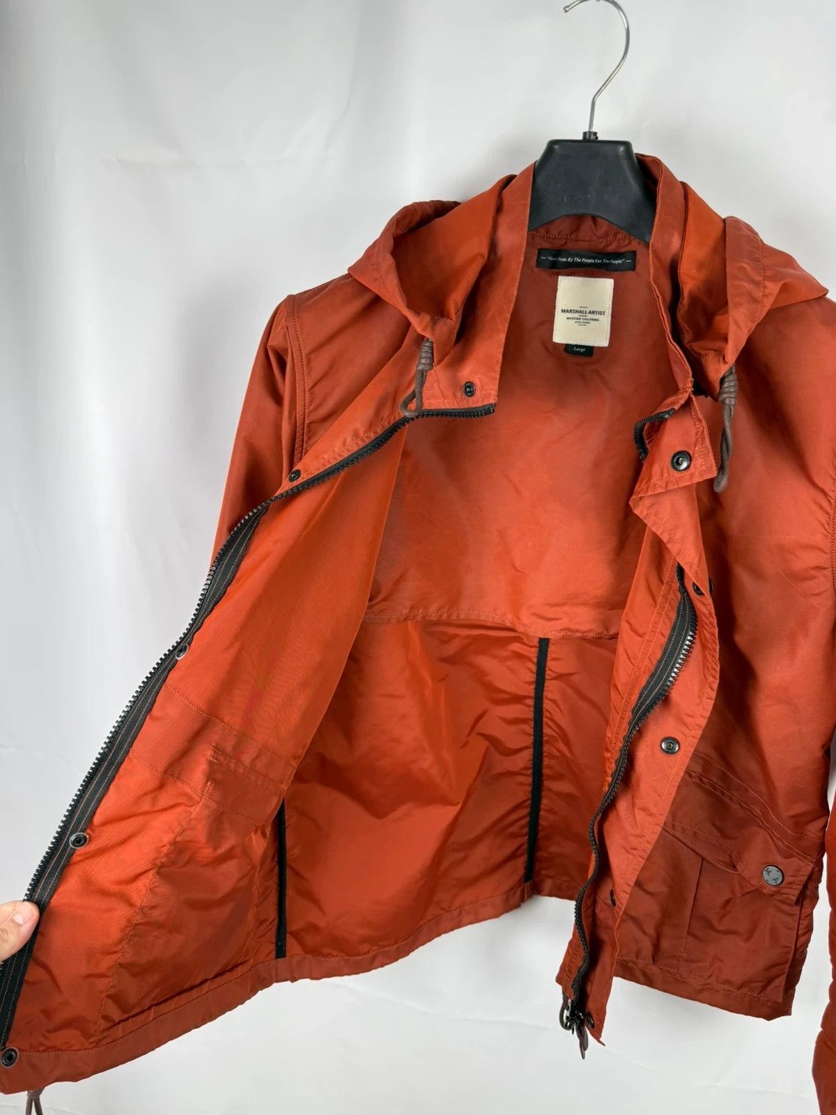 Marshall Artist Marshall Artist Wax Coated Nylon Jacket size L Size US L / EU 52-54 / 3 - 11 Thumbnail