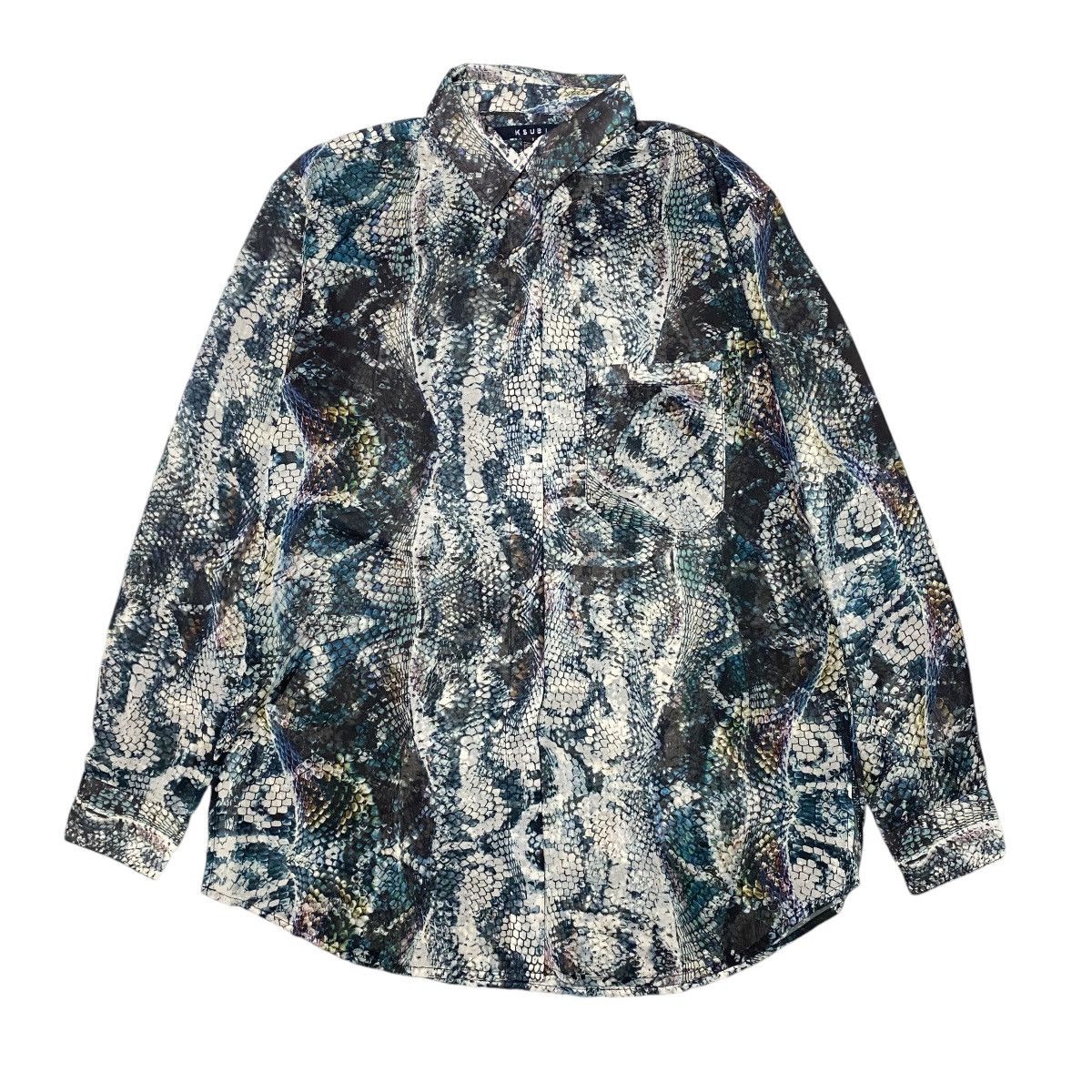 If Six Was Nine 2000's Ksubi Snakeskin Mesh Shirts Size US M / EU 48-50 / 2 - 1 Thumbnail