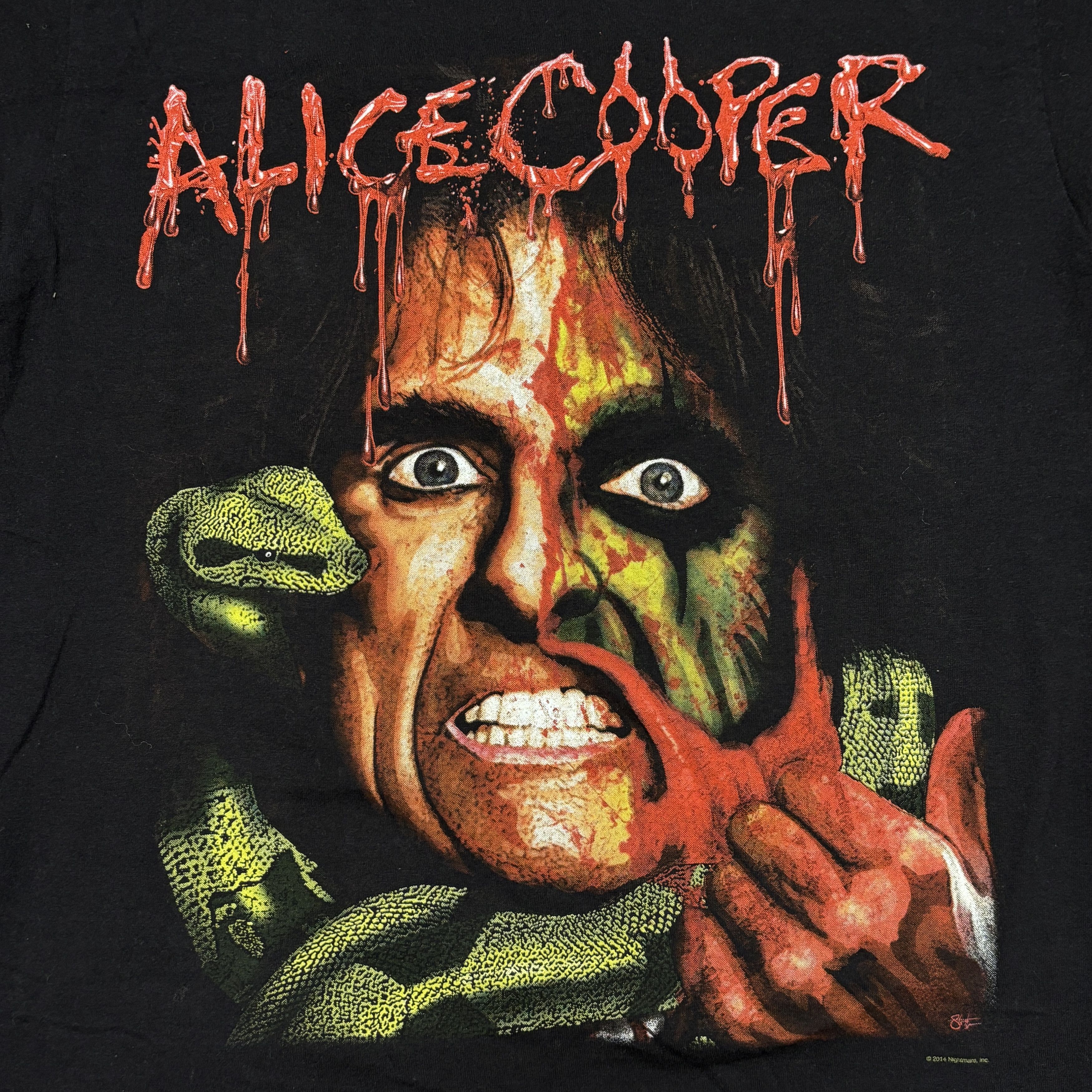 Band Tees × Vintage Alice Cooper Shirt Vintage Band Tees Ozzy Osbourne Aerosmith Size US S / EU 44-46 / 1 - 4 Thumbnail