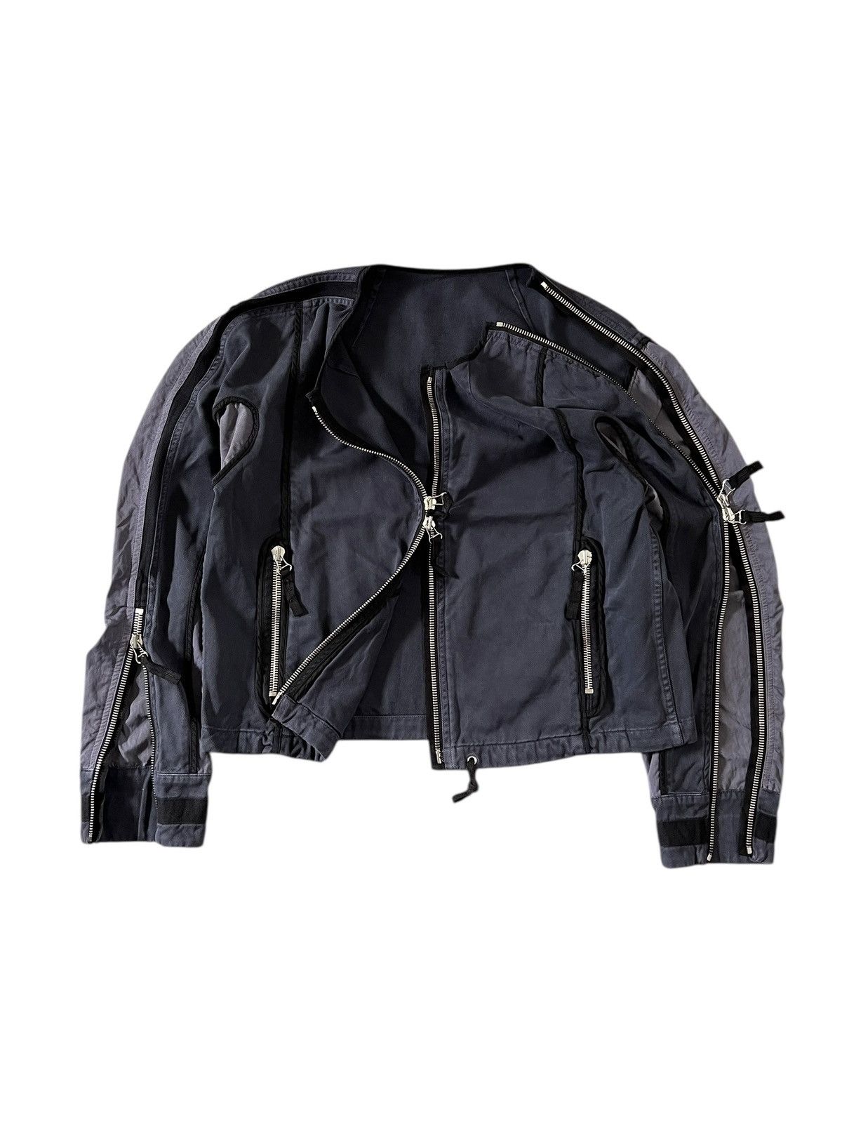 Dries Van Noten Dries Van Noten AW14 Cropped Zip Bomber Jacket Size US S / EU 44-46 / 1 - 1 Thumbnail