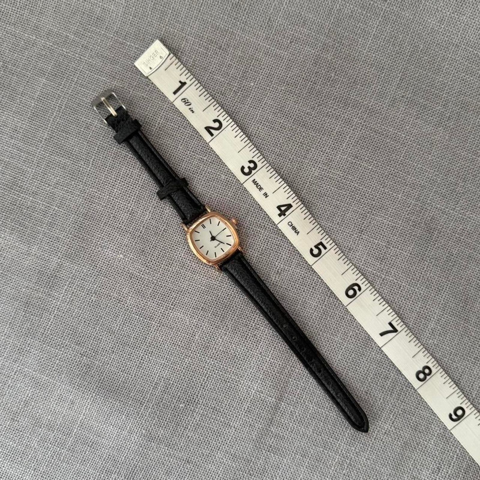 Other Black leather watch classic analogue Size ONE SIZE - 5 Thumbnail
