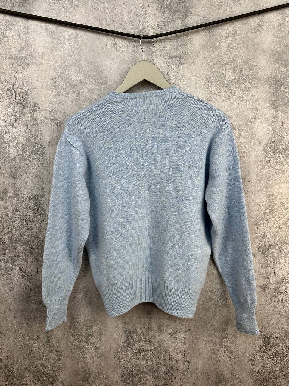 Other House of Bruar V-Neck Lambs Wool Sweater Light Blue Jumper Size US M / EU 48-50 / 2 - 2 Thumbnail