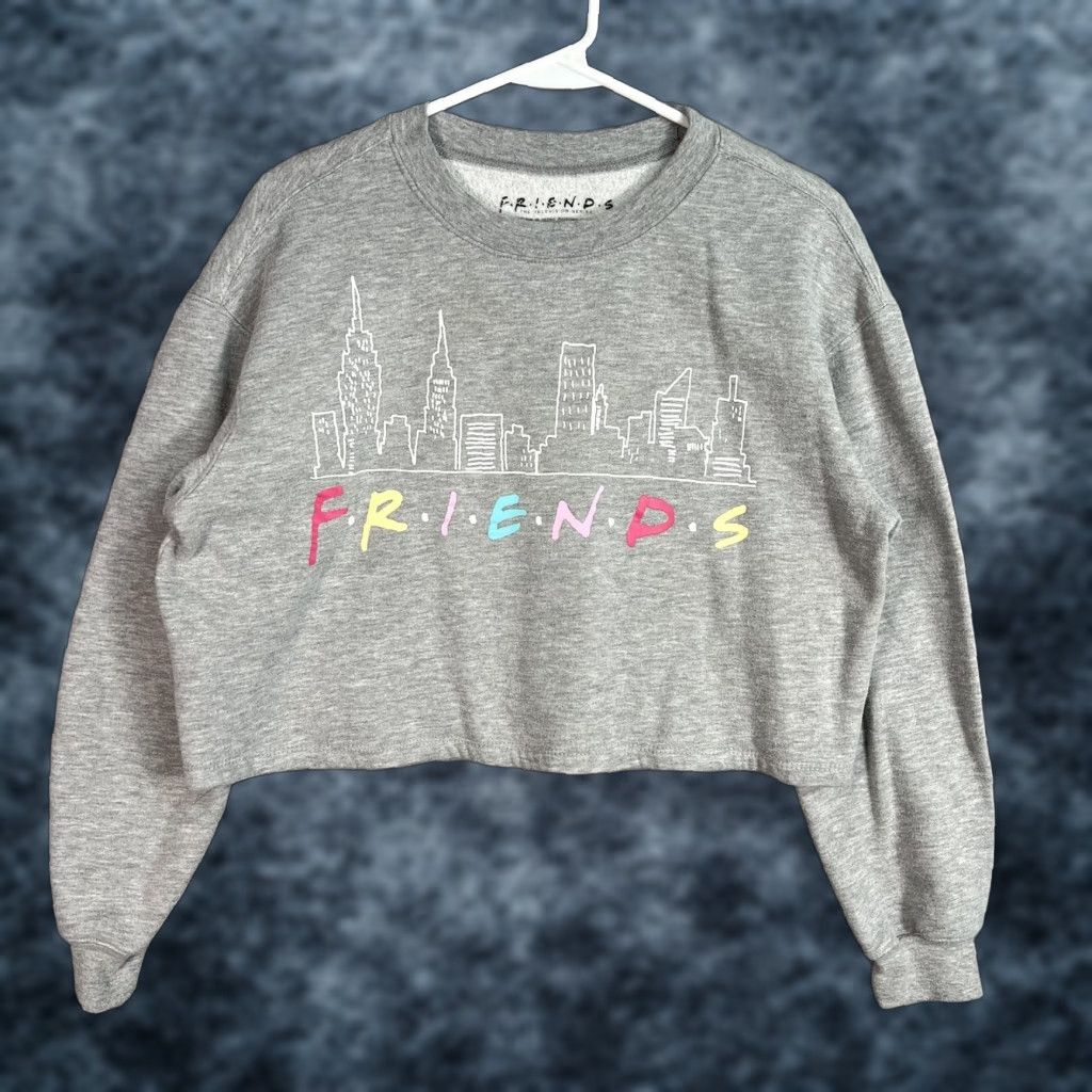 Vintage Friends Sweatshirt Womens Size M Gray Crewneck Pullover Knit Shirt? Size M / US 6-8 / IT 42-44 - 1 Thumbnail