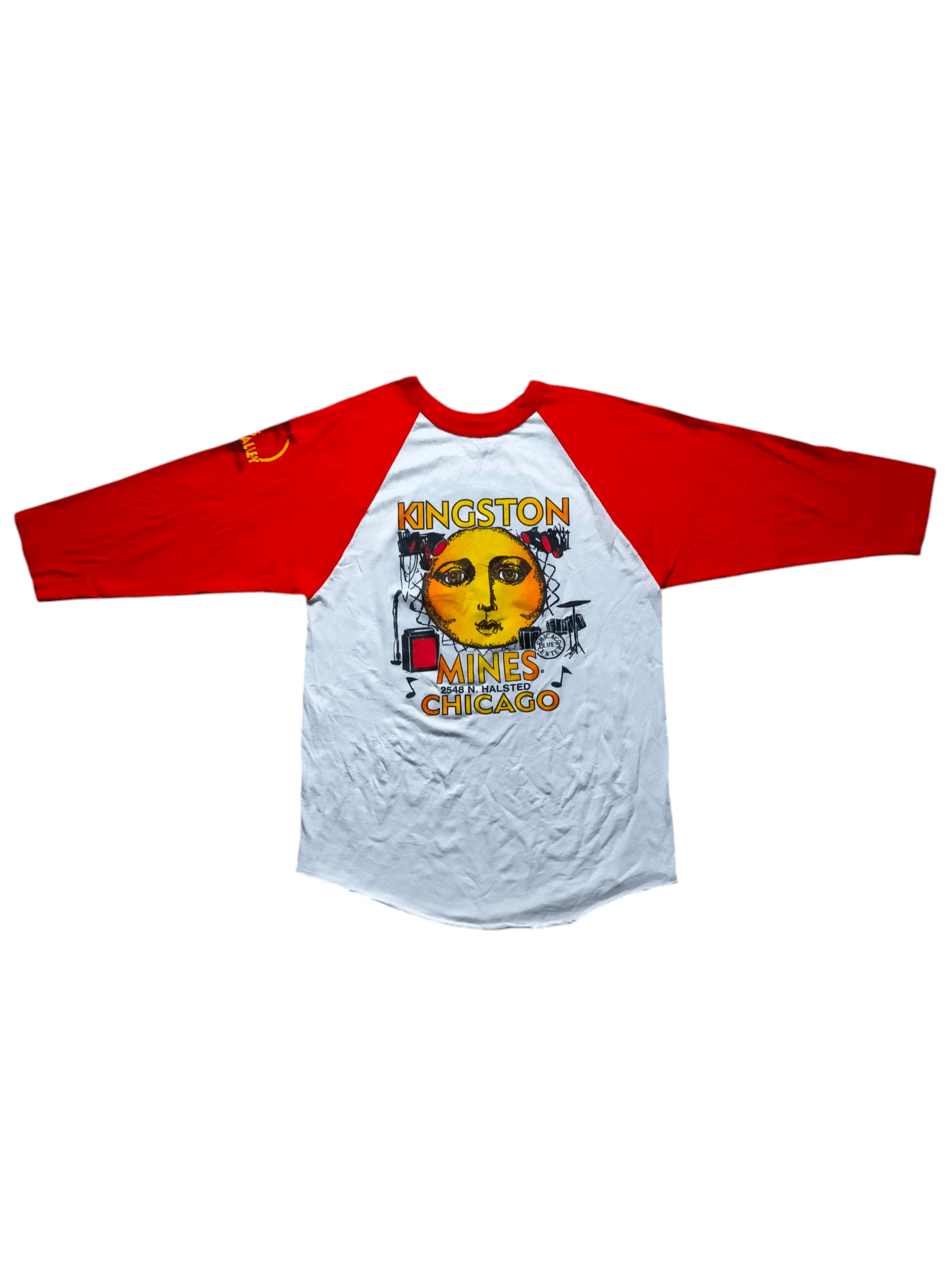 Band Tees Vintage Kingston Mines Chicago Three Quarter tee Size US M / EU 48-50 / 2 - 3 Thumbnail