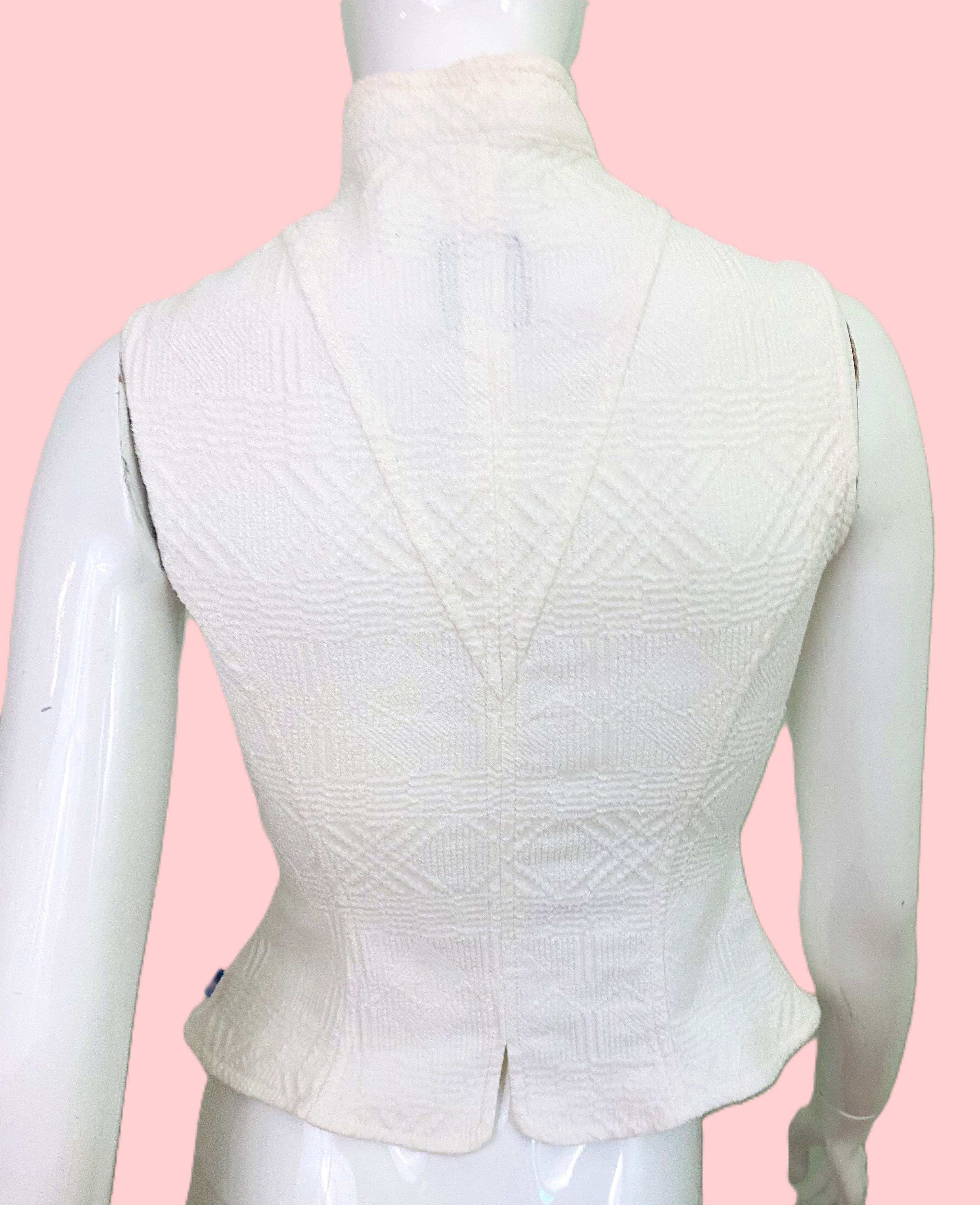 Jean Paul Gaultier Christian Lacroix Couture Great Gatsby Top Corset Bustier Size M / US 6-8 / IT 42-44 - 7 Thumbnail