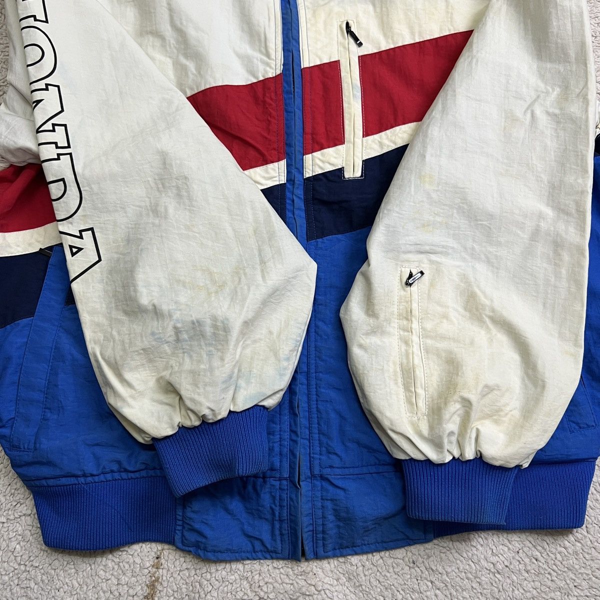 Honda 🔥 VINTAGE HONDA RACING TEAM INTERNATIONAL REVERSIBLE JACKET Size US L / EU 52-54 / 3 - 9 Thumbnail