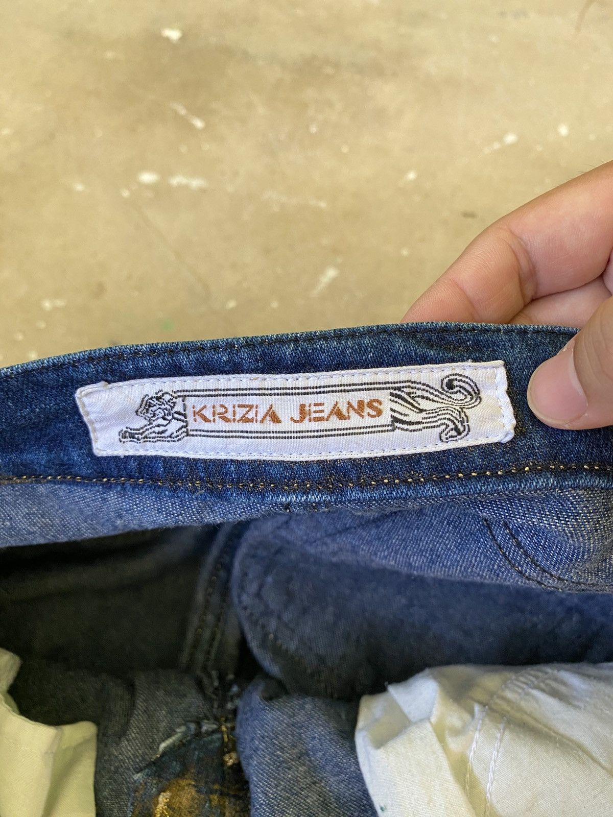 Krizia Uomo Krizia Jeans Cropped Patchwork Wash Denim Size US 30 / EU 46 - 6 Thumbnail
