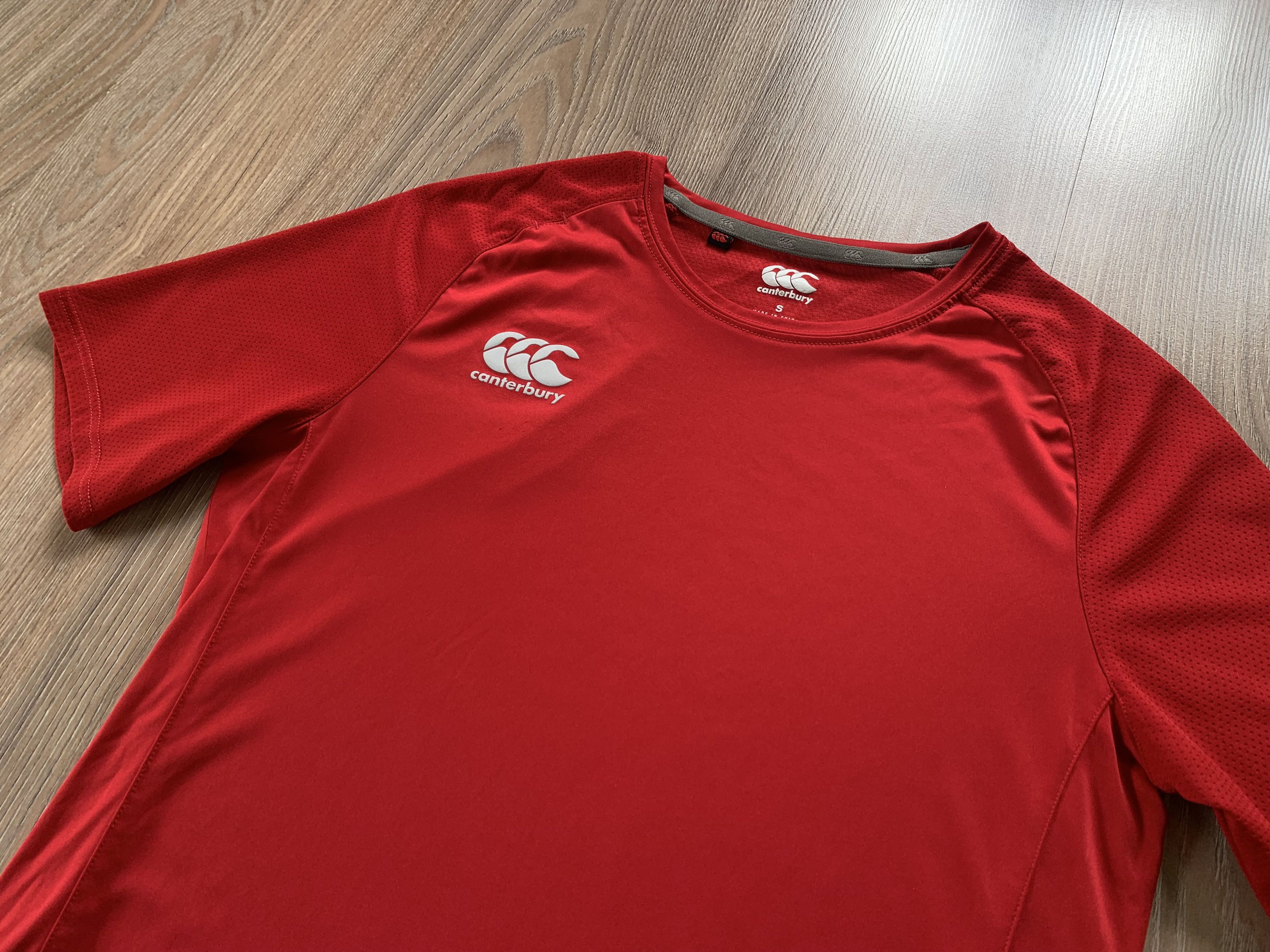 Canterbury of New Zealand Canterbury Rugby Red Training T Shirt Size US S / EU 44-46 / 1 - 4 Thumbnail