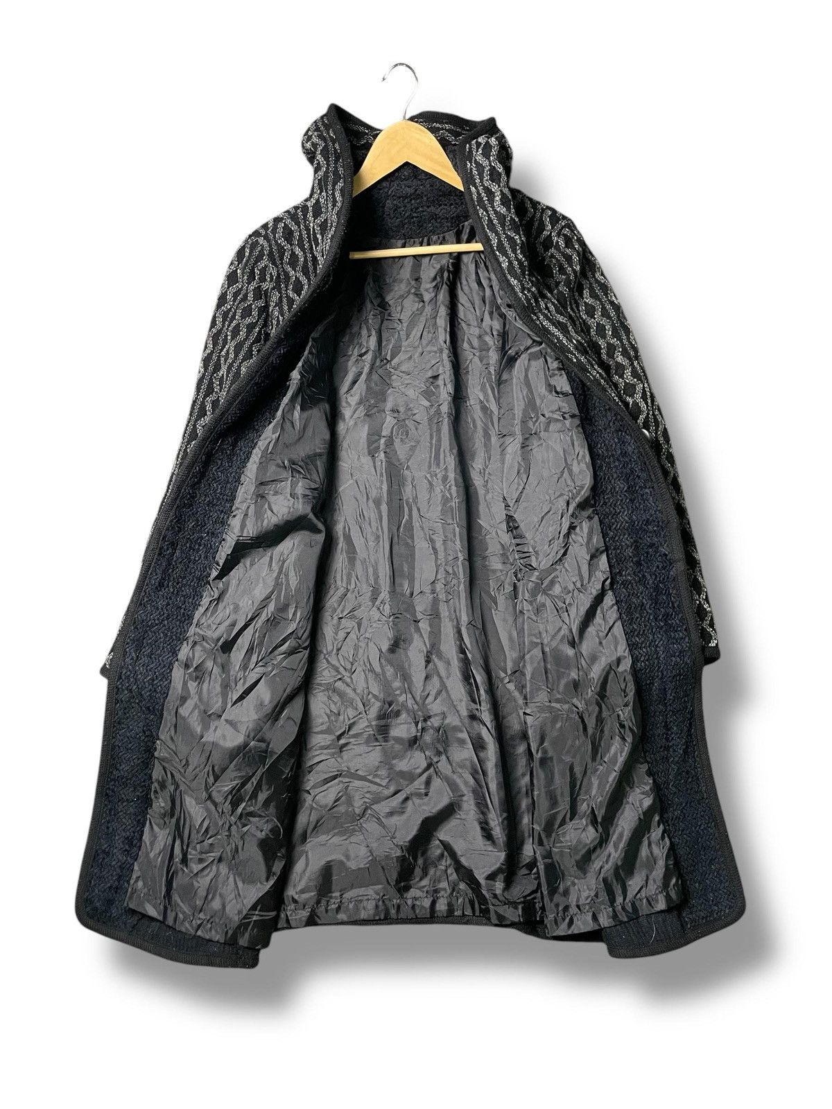 Japanese Brand Japanese Brand Abstract Hooded Long Coat (4) Size US L / EU 52-54 / 3 - 6 Thumbnail