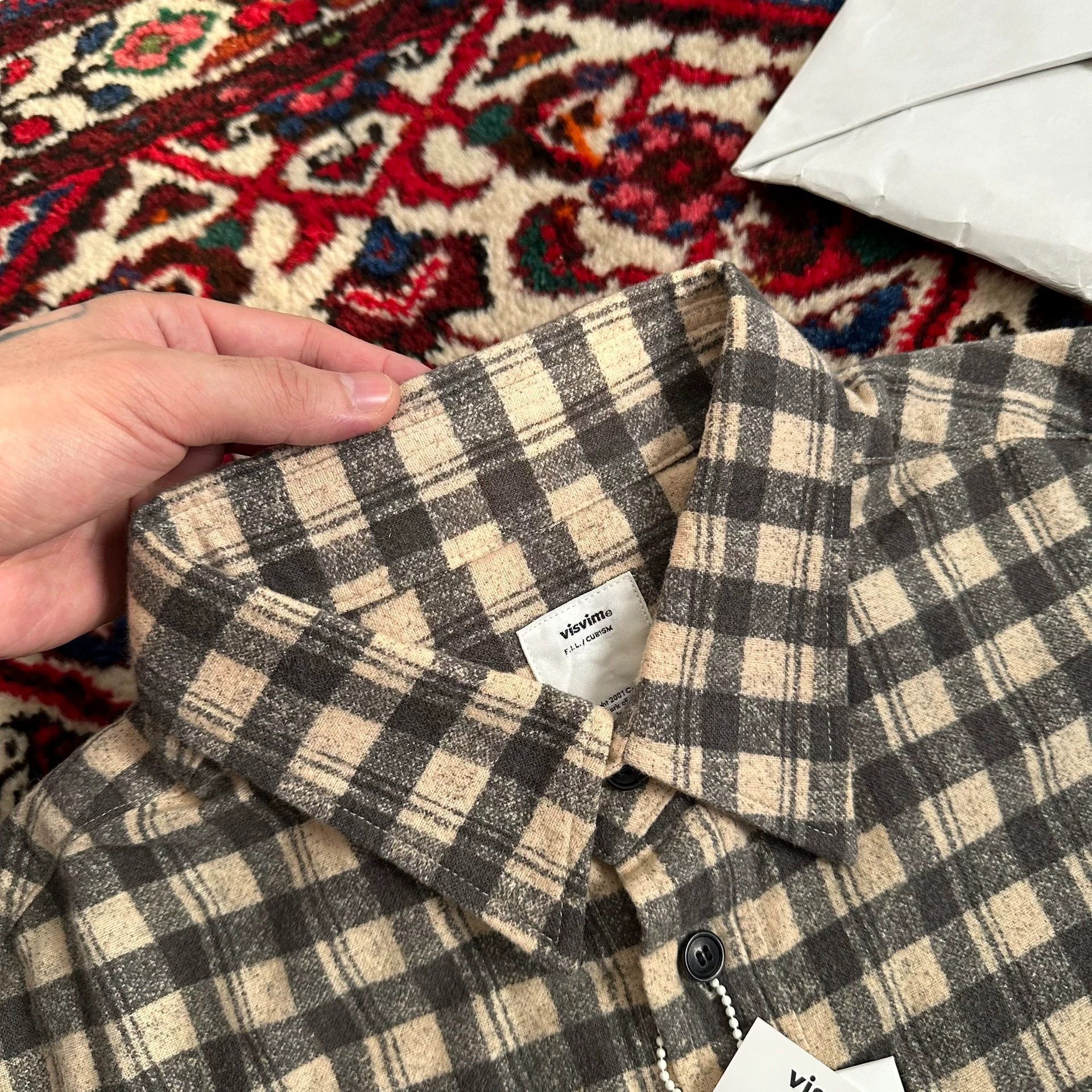 Visvim visvim 22aw pioneer L/S khadi check size 2 shirt Size US M / EU 48-50 / 2 - 3 Thumbnail