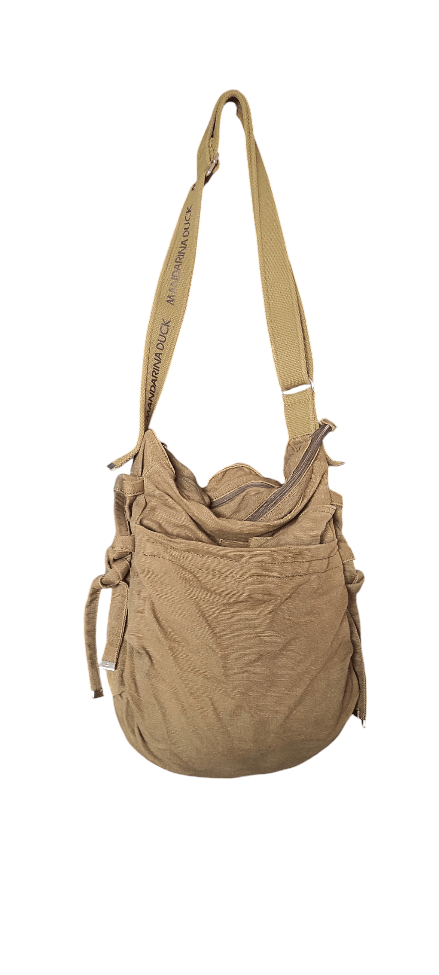 Mandarina Duck × Vintage Mandarina Duck Olivre Green Army Textured Crossbody Bag Size ONE SIZE - 4 Thumbnail