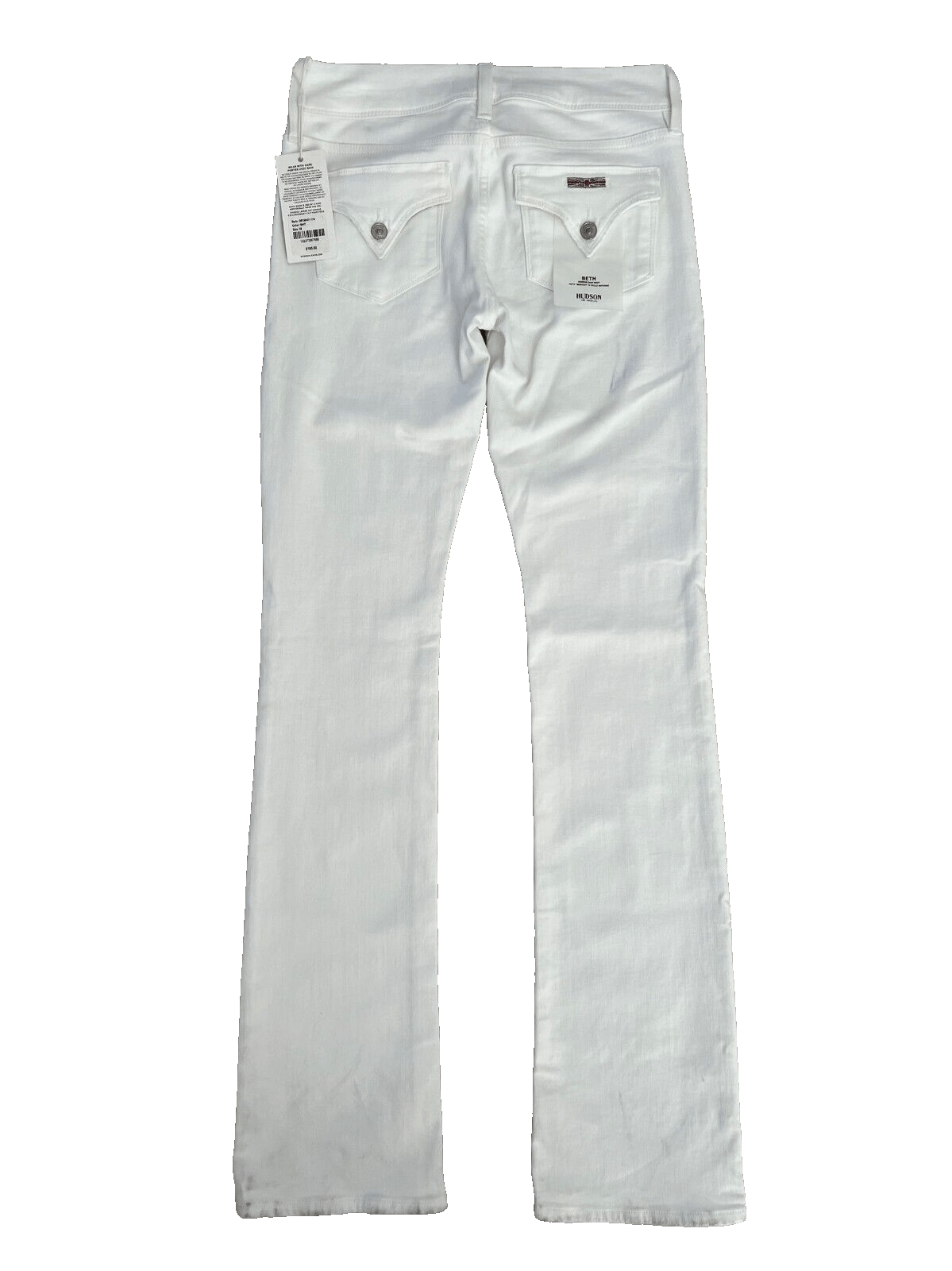 Hudson Hudson Beth Mid-Rise Baby Bootcut Jeans White ( 28 ) Size 28" / US 6 / IT 42 - 5 Thumbnail