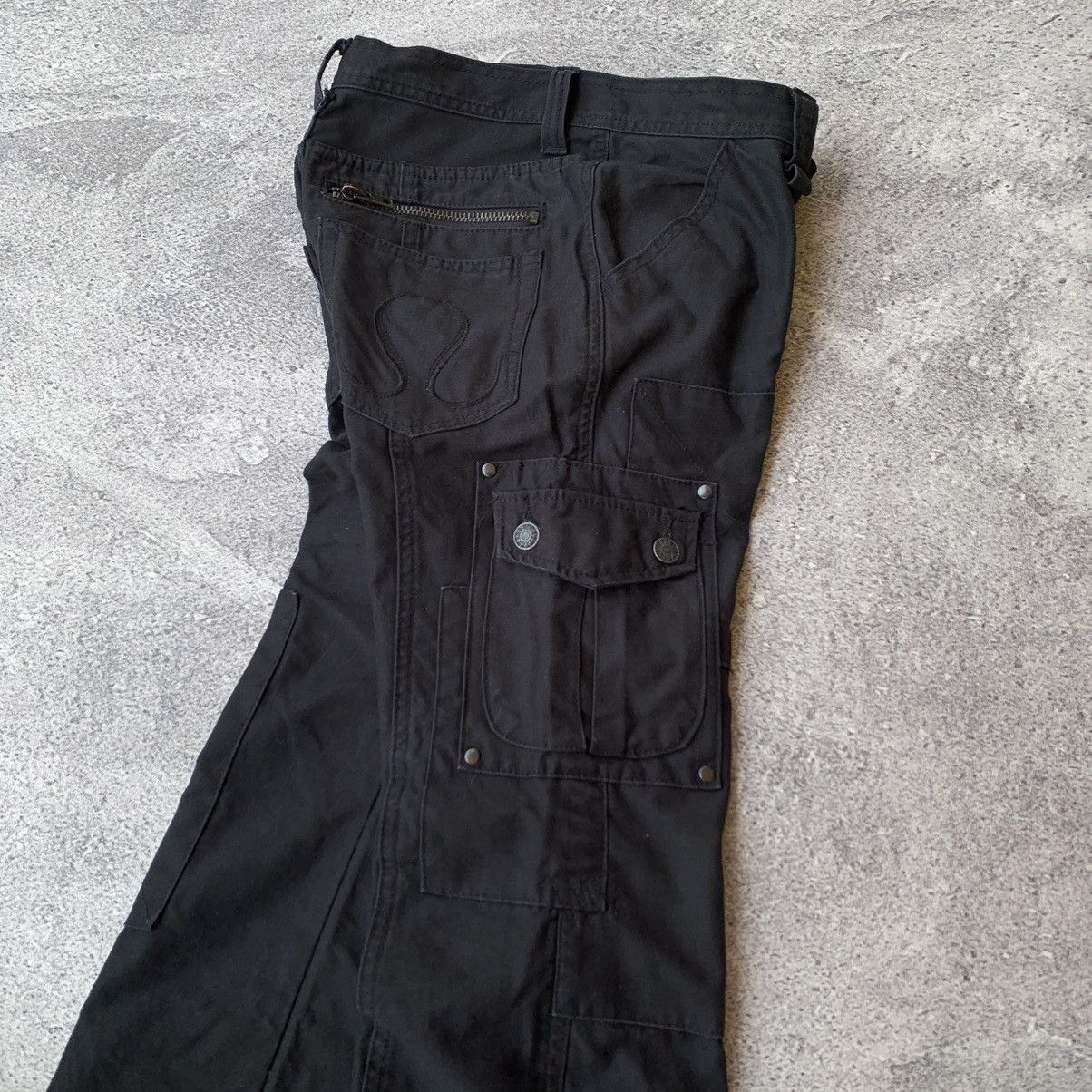 CIVARIZE CIVRIZE patchwork Cargo Flare Jeans Size US 30 / EU 46 - 5 Thumbnail