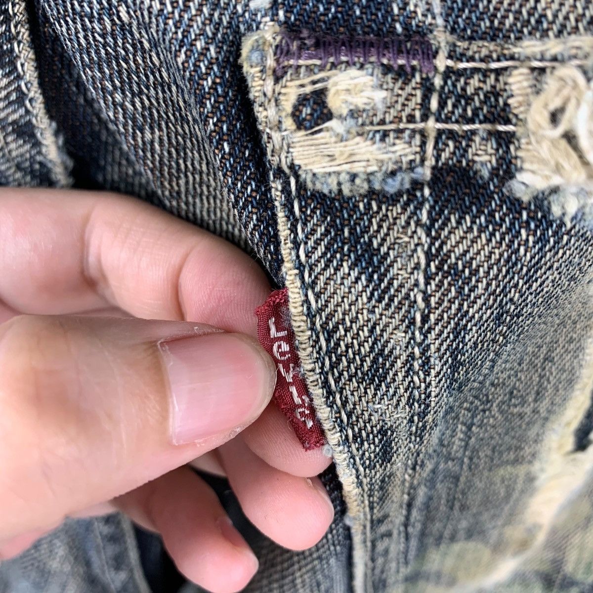 Levi's × Vintage Vintage LEVI’S lot 503 customade blue jeans Size US 32 / EU 48 - 19 Thumbnail