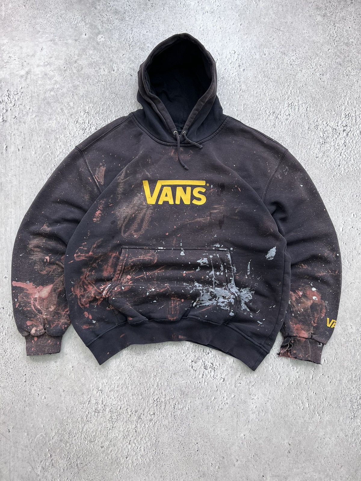 If Six Was Nine × Vans VINTAGE TRASHED FADED HYPE VANS BOXY HOODIE Size US L / EU 52-54 / 3 - 1 Thumbnail
