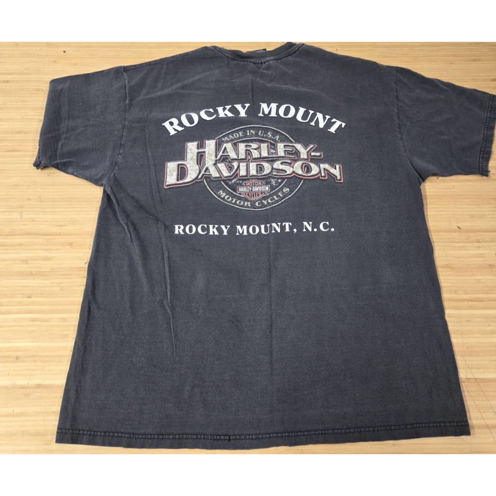 Harley Davidson VINTAGE Harley-Davidson Shirt Mens XL Rock Mount 90s Graphic Print Crew Neck Short Sleeve USA Biker Motocycle Size US XL / EU 56 / 4 - 4 Thumbnail