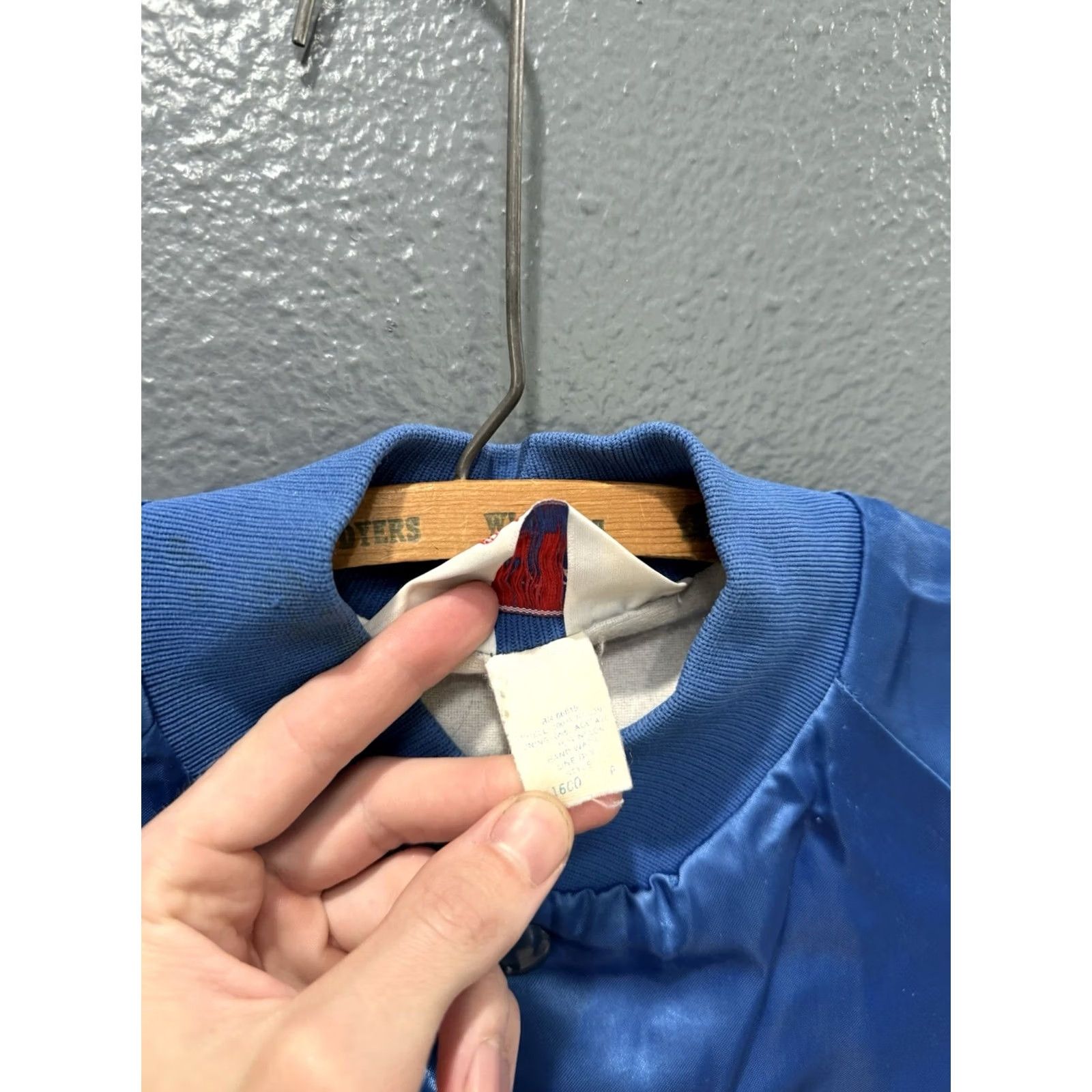 Vintage VINTAGE 80s West Ark Bomber Jacket Men’s Satin Blue Medium Jackets Size US M / EU 48-50 / 2 - 5 Thumbnail