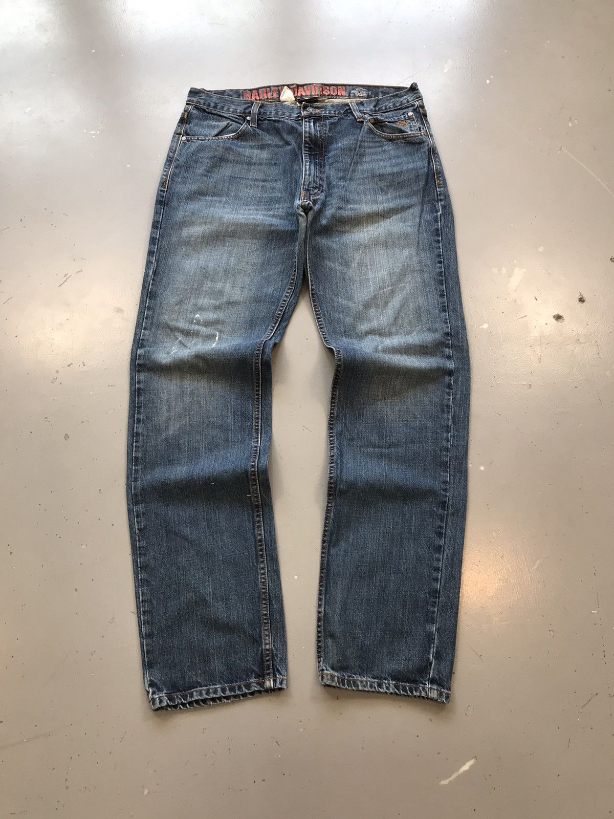 Harley Davidson × Vintage Vintage Harley Davidson straight fit denim Size US 38 / EU 54 - 1 Thumbnail