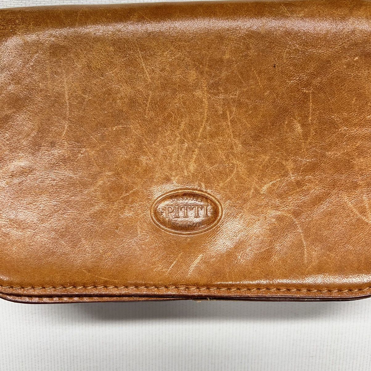 Vera Pelle × Vintage VTG Vera Pelle Leather Bag Brown Crossbody Purse Strap Size ONE SIZE - 3 Thumbnail