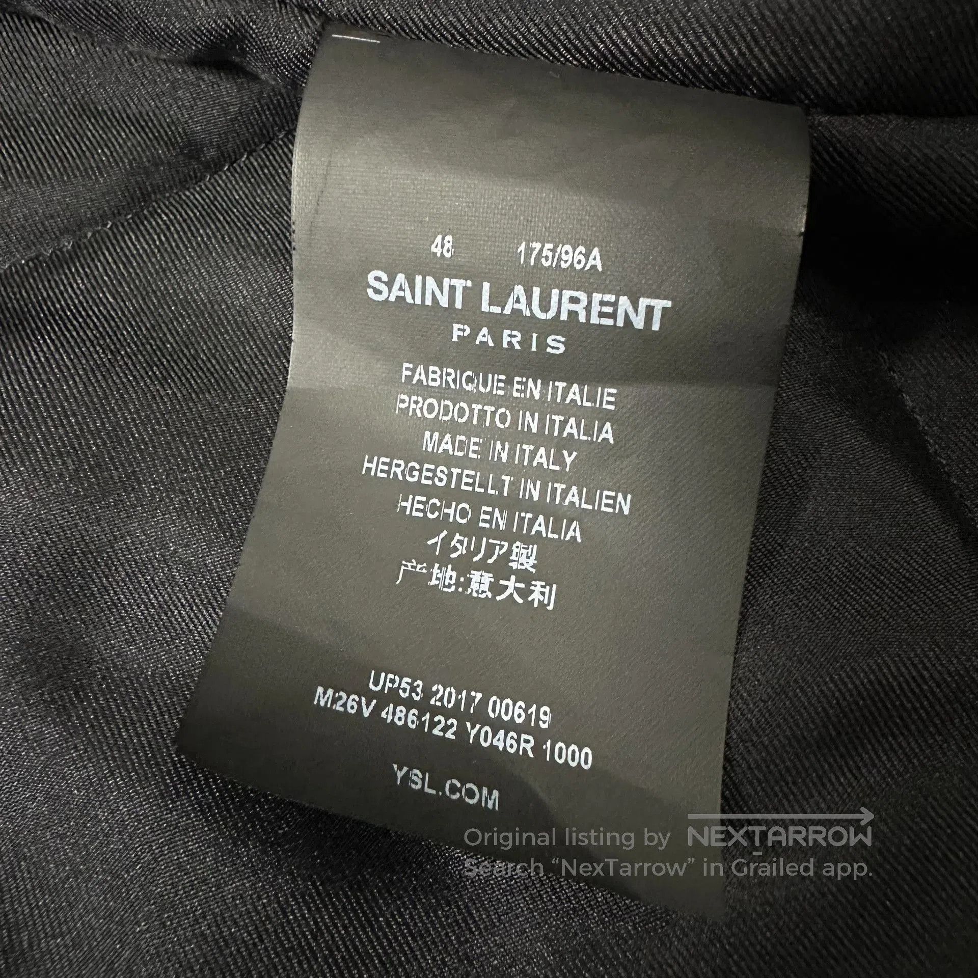 Saint Laurent Paris Saint Laurent Black Wool Double-Breasted Coat. Size US M / EU 48-50 / 2 - 5 Thumbnail