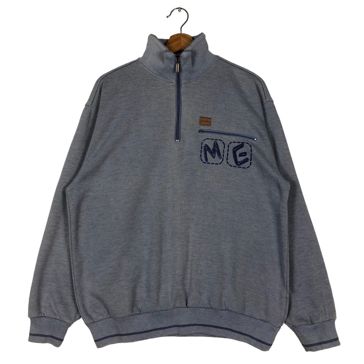 Japanese Brand 🔥Vtg Collar Sweatshirt Monade Esprit Japan Made Size US M / EU 48-50 / 2 - 1 Thumbnail