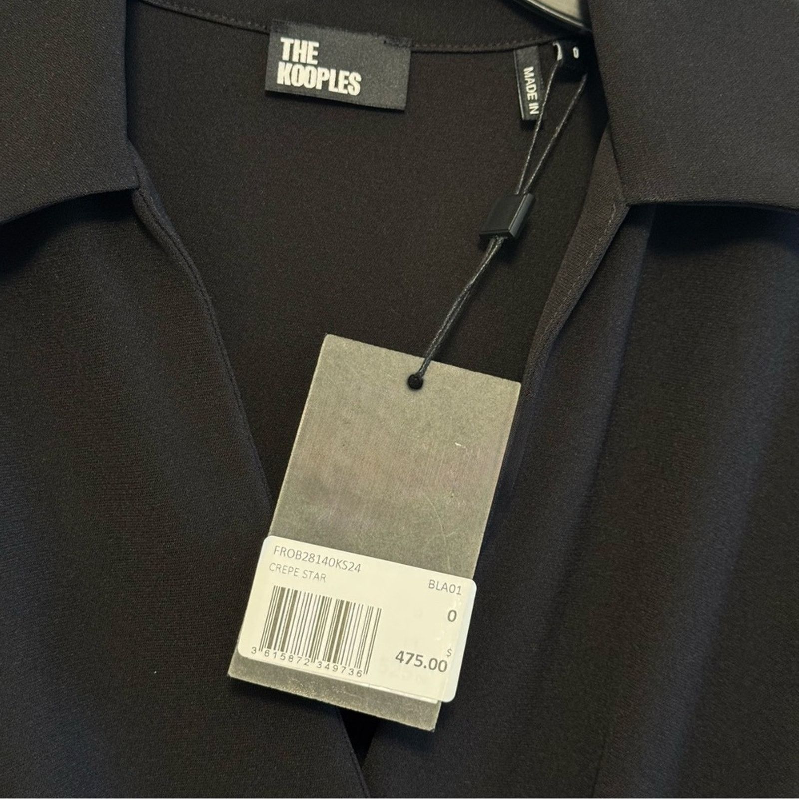 The Kooples NWT! The Kooples Black Plunge Sheath Dress, Size 0 (US XS) Size XS / US 0-2 / IT 36-38 - 7 Thumbnail