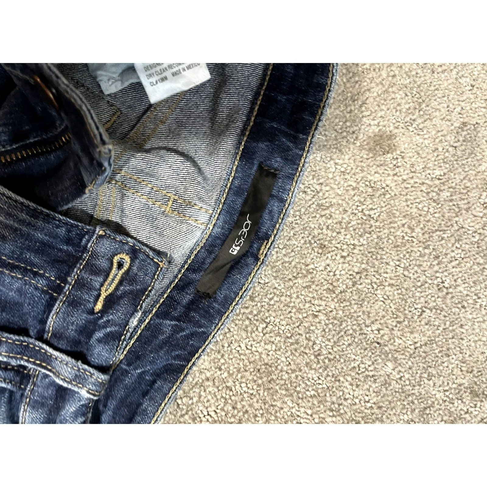 Vintage Joe's Jeans Keagan Womens 25 Blue Mid Rise Straight Ankle Distressed Denim Jeans Size 42" / US 20 - 5 Thumbnail