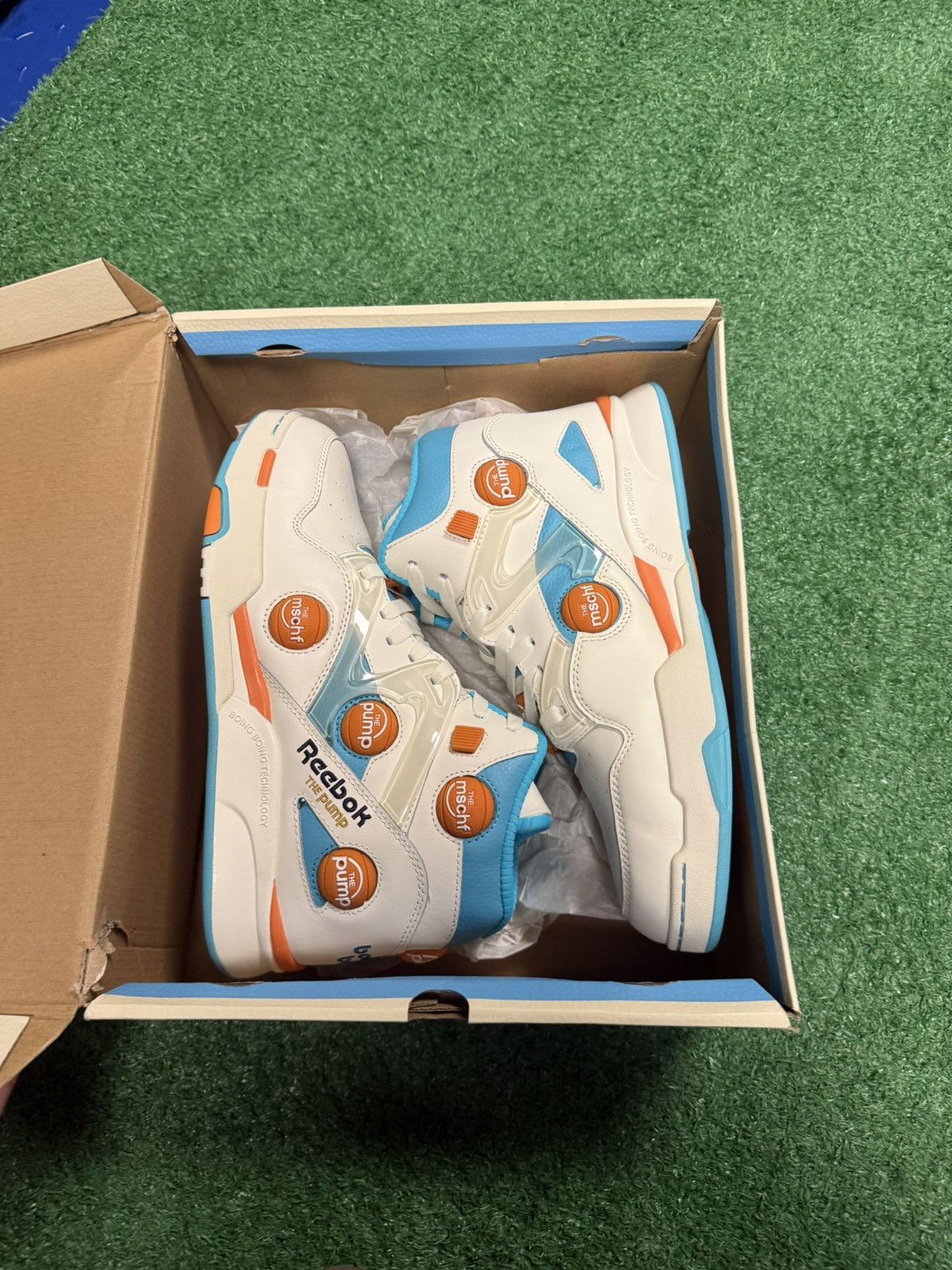 MSCHF Reebok x mschf “the pump” high tops Size US 11 / EU 44 - 6 Thumbnail