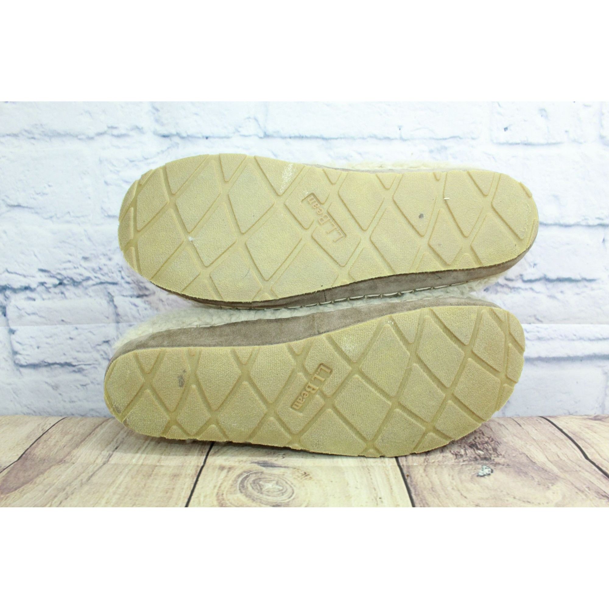 L.L. Bean LL Bean Knit Shearling Lined Water Resistant Slippers Size US 11 / IT 41 - 9 Thumbnail