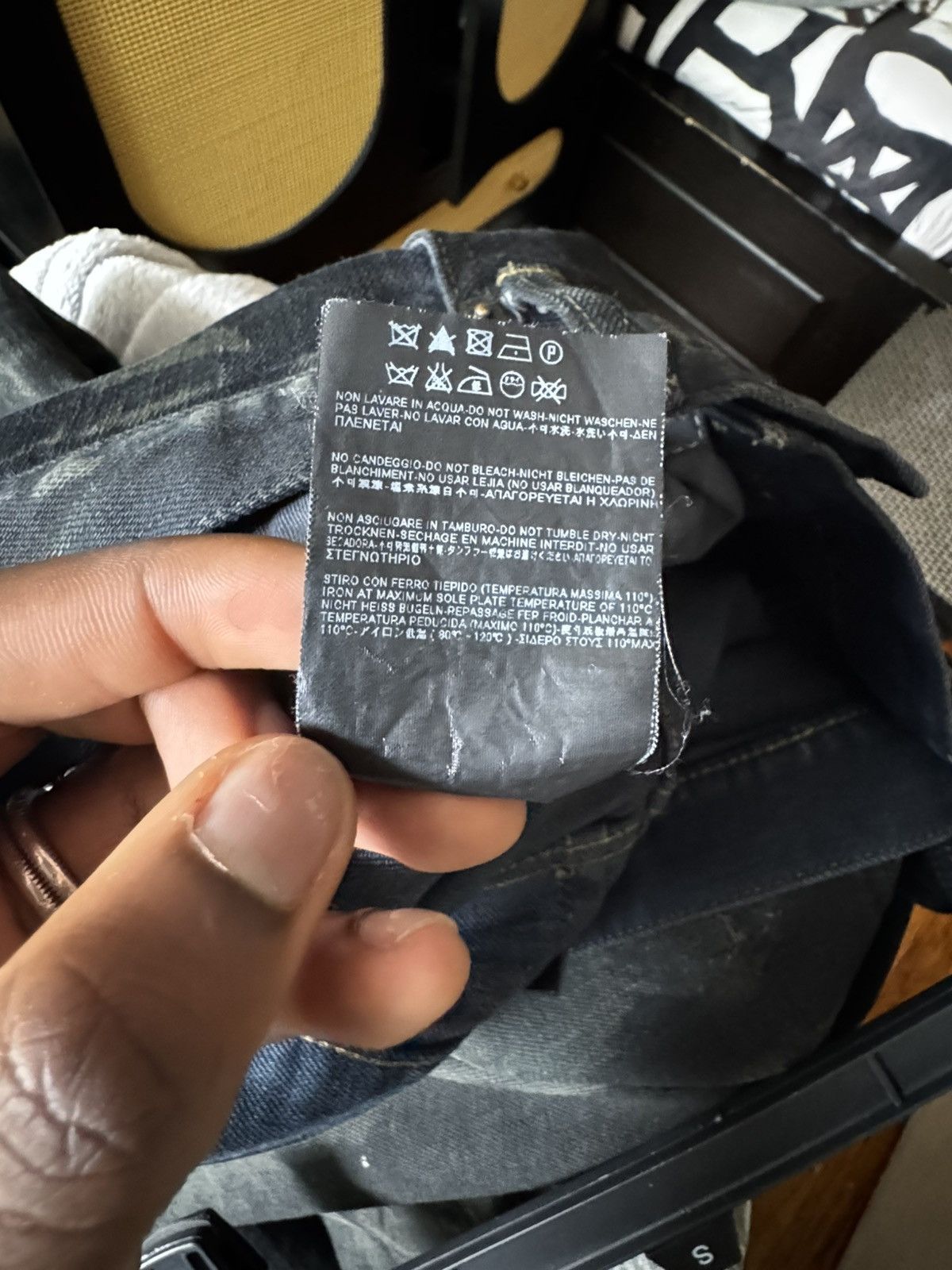 Hedi Slimane × Saint Laurent Paris Runway 2013 MudWash Chain Denim Size US 32 / EU 48 - 7 Thumbnail