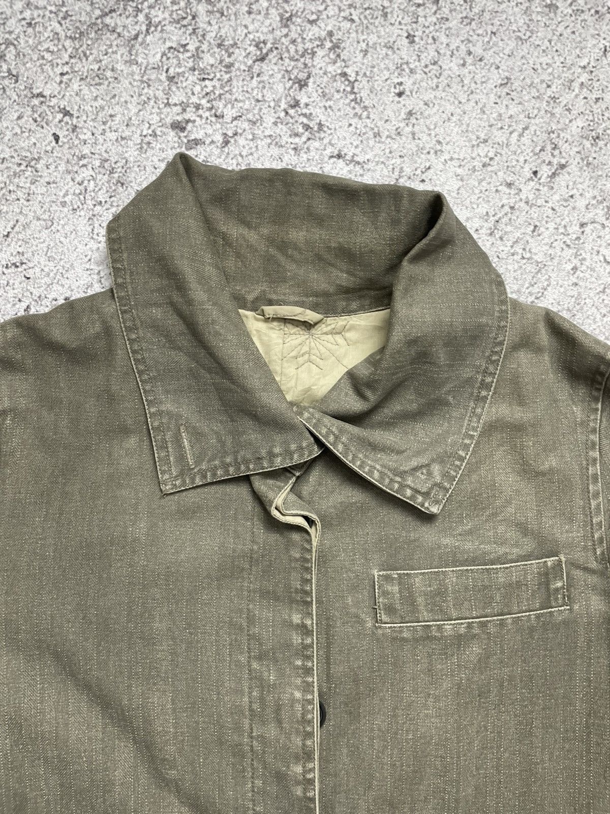 Japanese Brand Bondage Japanese CLOT Quilted Grape Canvas Jacket Size US M / EU 48-50 / 2 - 2 Thumbnail