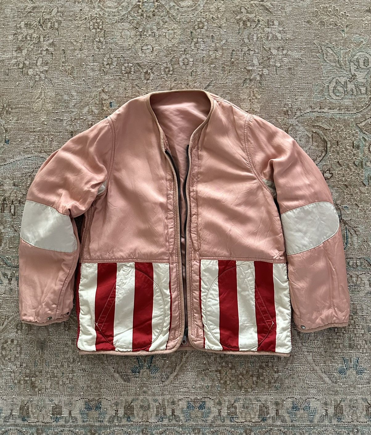 Visvim VISVIM IRIS LINER JKT 19SS PINK STRIPE Size US XL / EU 56 / 4 - 1 Thumbnail