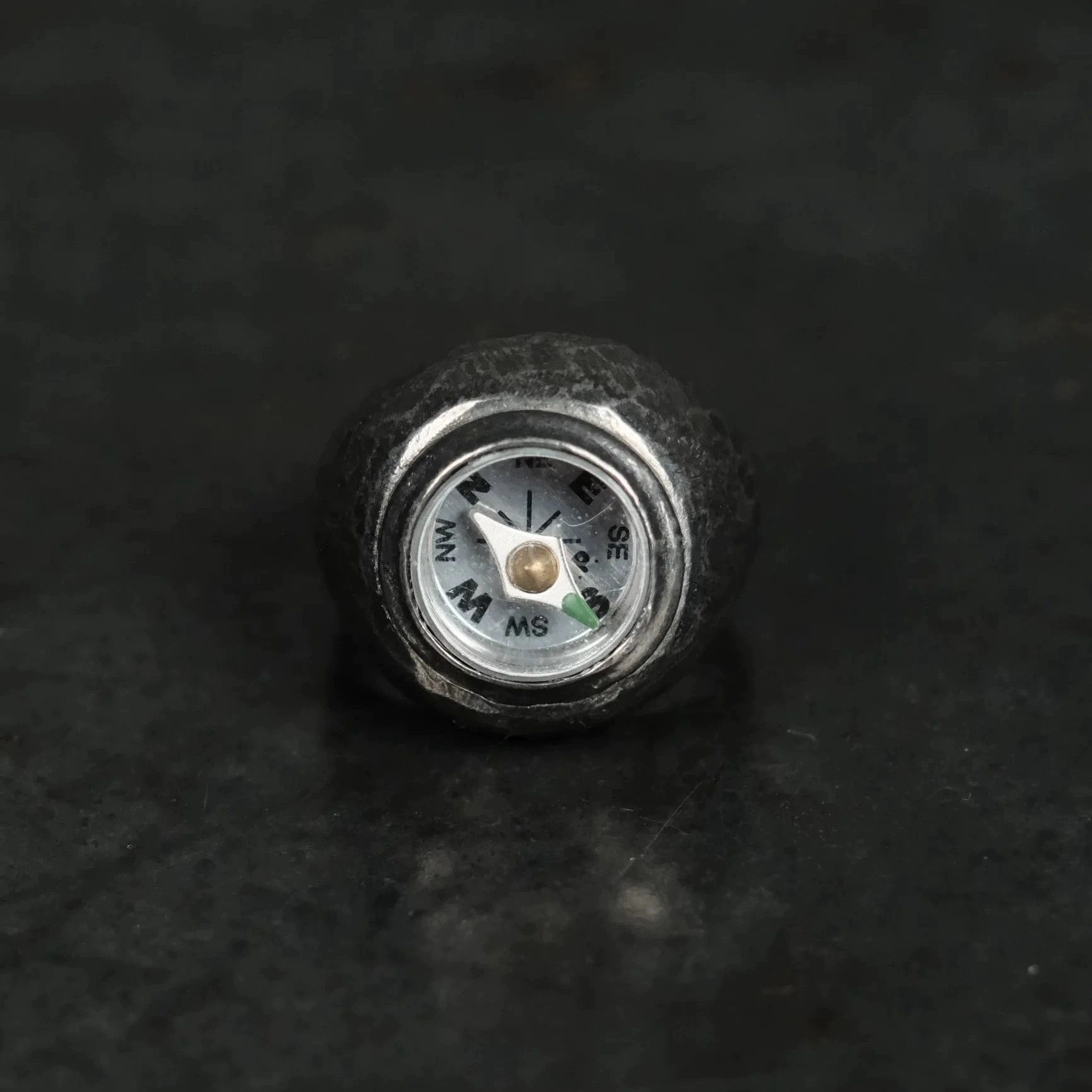 Carol Christian Poell Carol Christian Poell Distressed Silver Compass Ring Size ONE SIZE - 1 Thumbnail