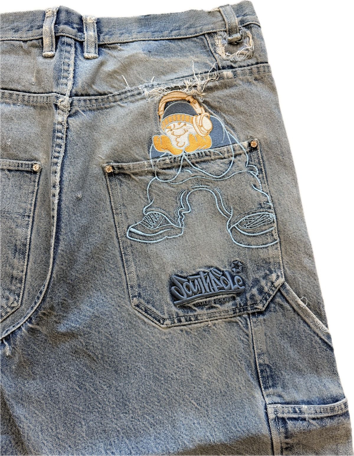 Southpole Distressed Baggy Southpole Carpenter Jeans Size US 34 / EU 50 - 3 Thumbnail
