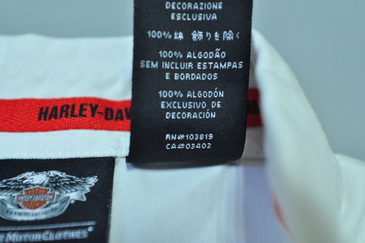 Harley Davidson Harley Davidson white Shirt logo rare Size US L / EU 52-54 / 3 - 12 Thumbnail