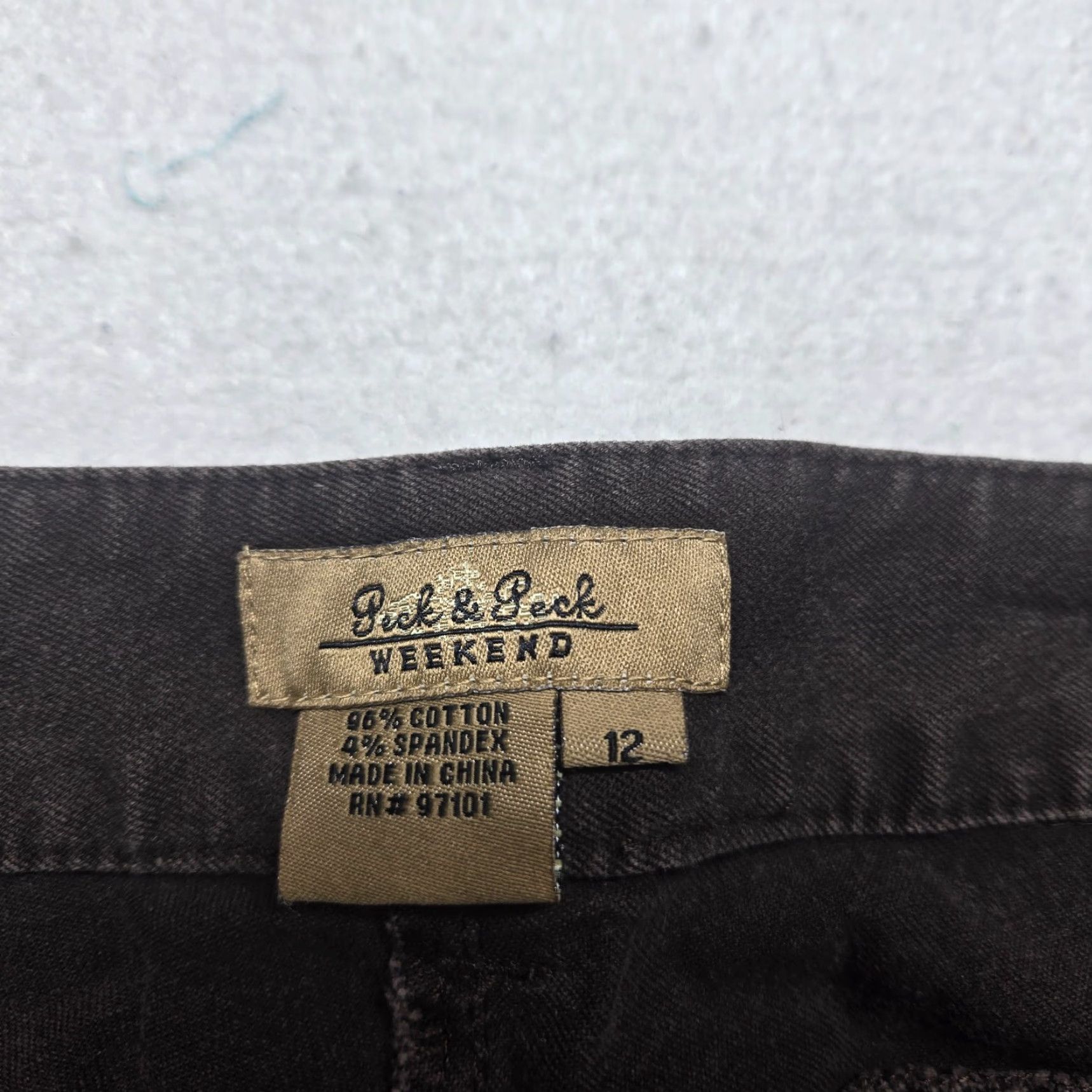 Vintage Peck & Peck Jeans Pants Black Adult Womens 12 Jeans Pants Straight Mid Rise Black 12 Womens Size 34" / US 12 / IT 48 - 3 Thumbnail