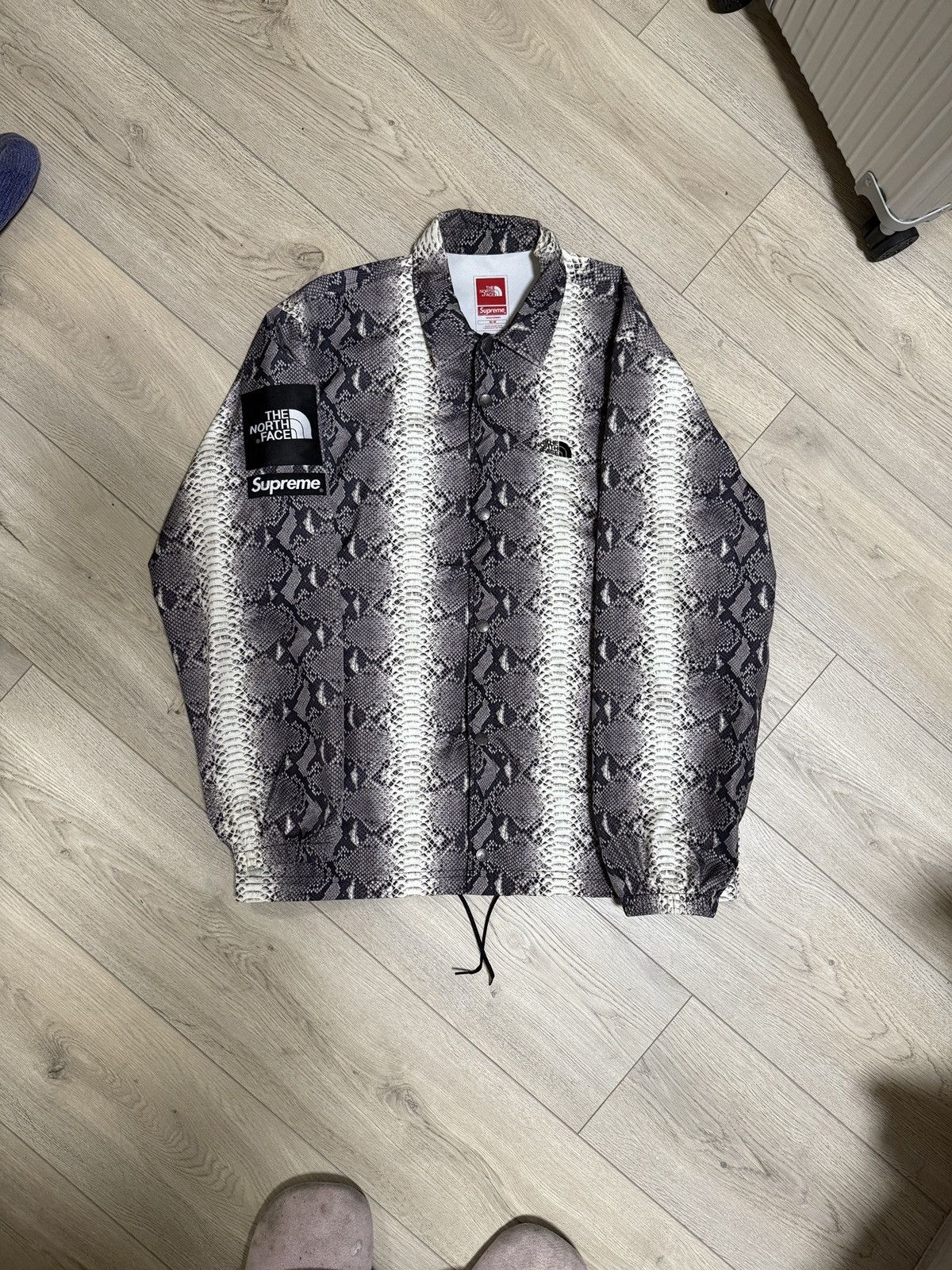 Supreme Grey Snakeskin Jacket Supreme X The North Face Snakeskin