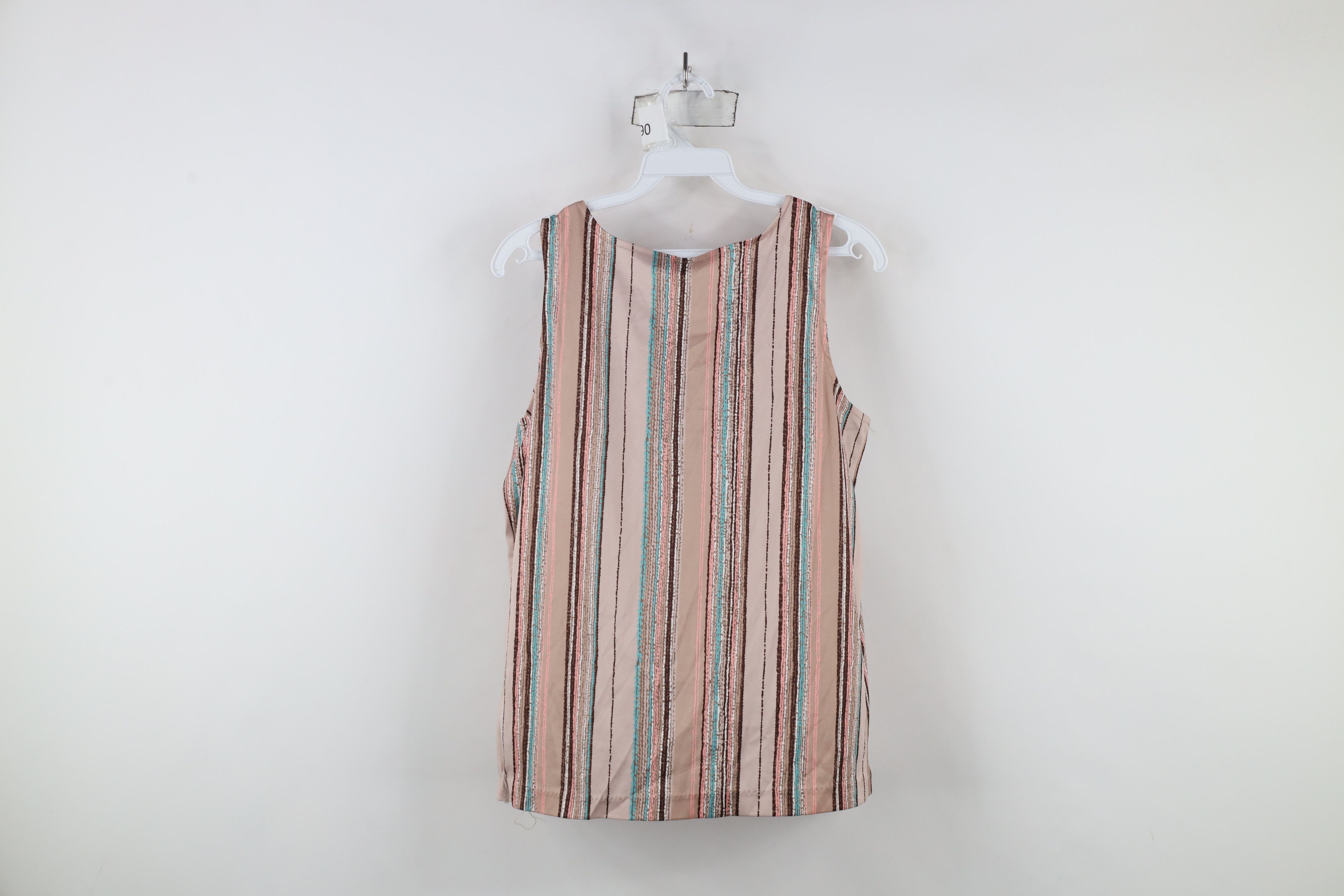 Vintage Vintage 70s Streetwear Striped Knit Tank Top T-Shirt USA Size XXL / US 16-18 / IT 52-54 - 10 Thumbnail