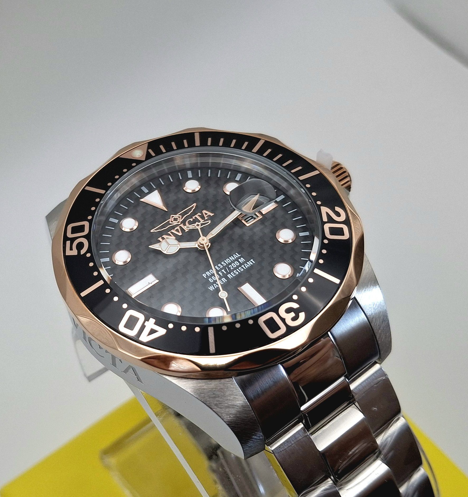 Invicta Invicta Grand Diver 12567 47mm Rose Gold Steel Watch NEW Size 46 - 3 Thumbnail