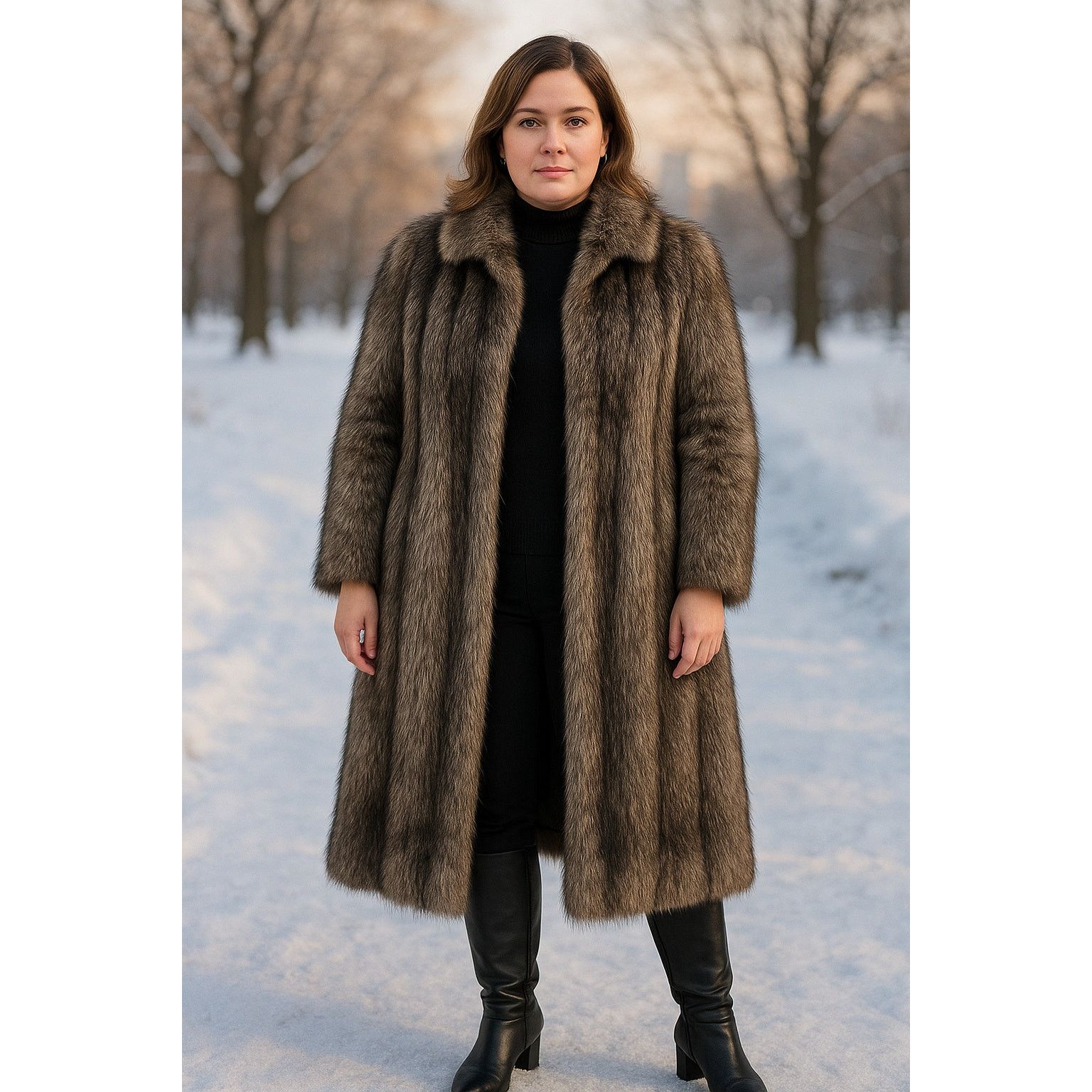 Other Vintage Raccoon Fur Coat Dior Lined by Alaskan Custom Furs Size XL / US 12-14 / IT 48-50 - 1 Thumbnail